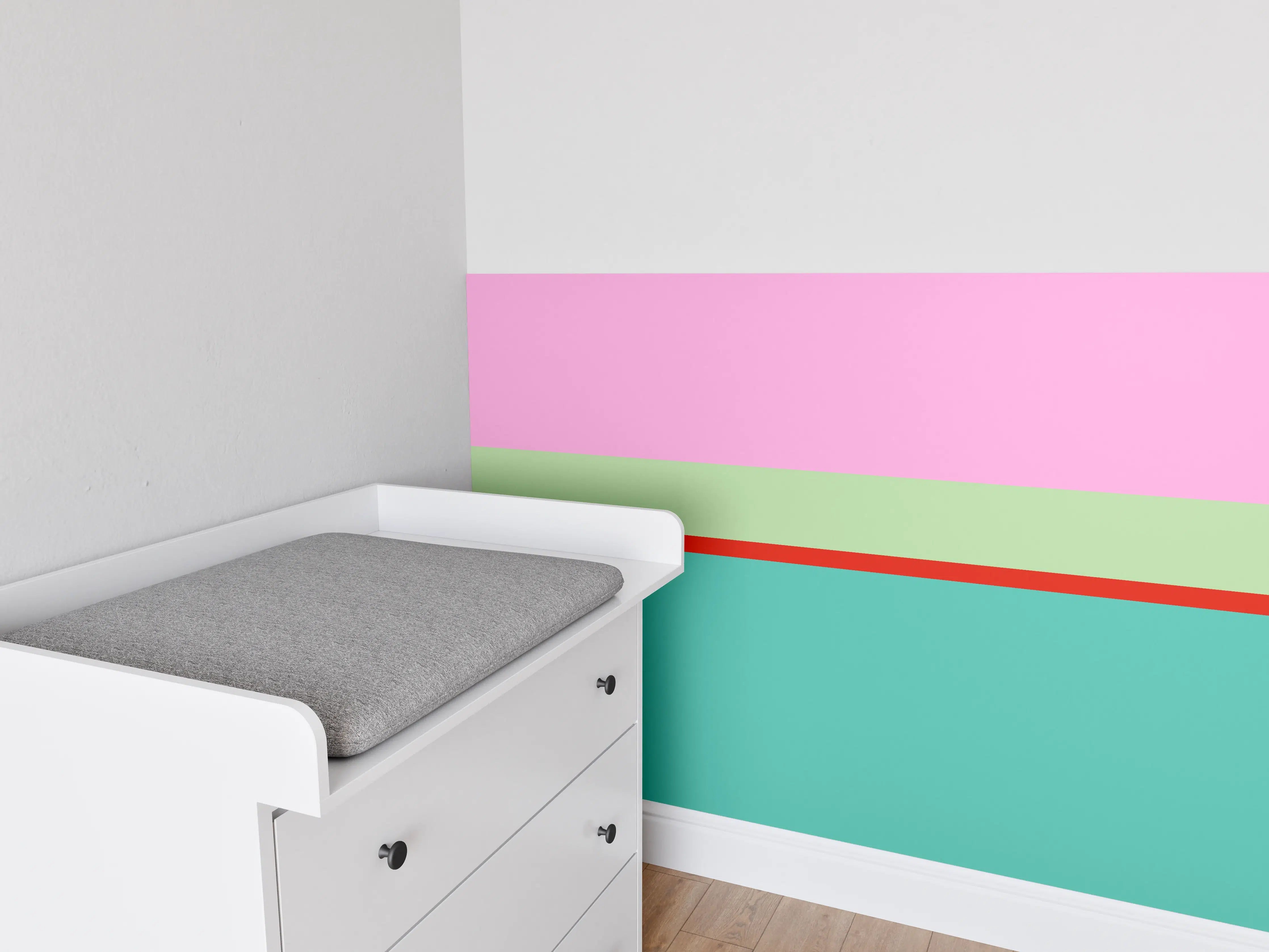 Babyzimmer Wandgestaltung - The Springs - Horizontal - Peony