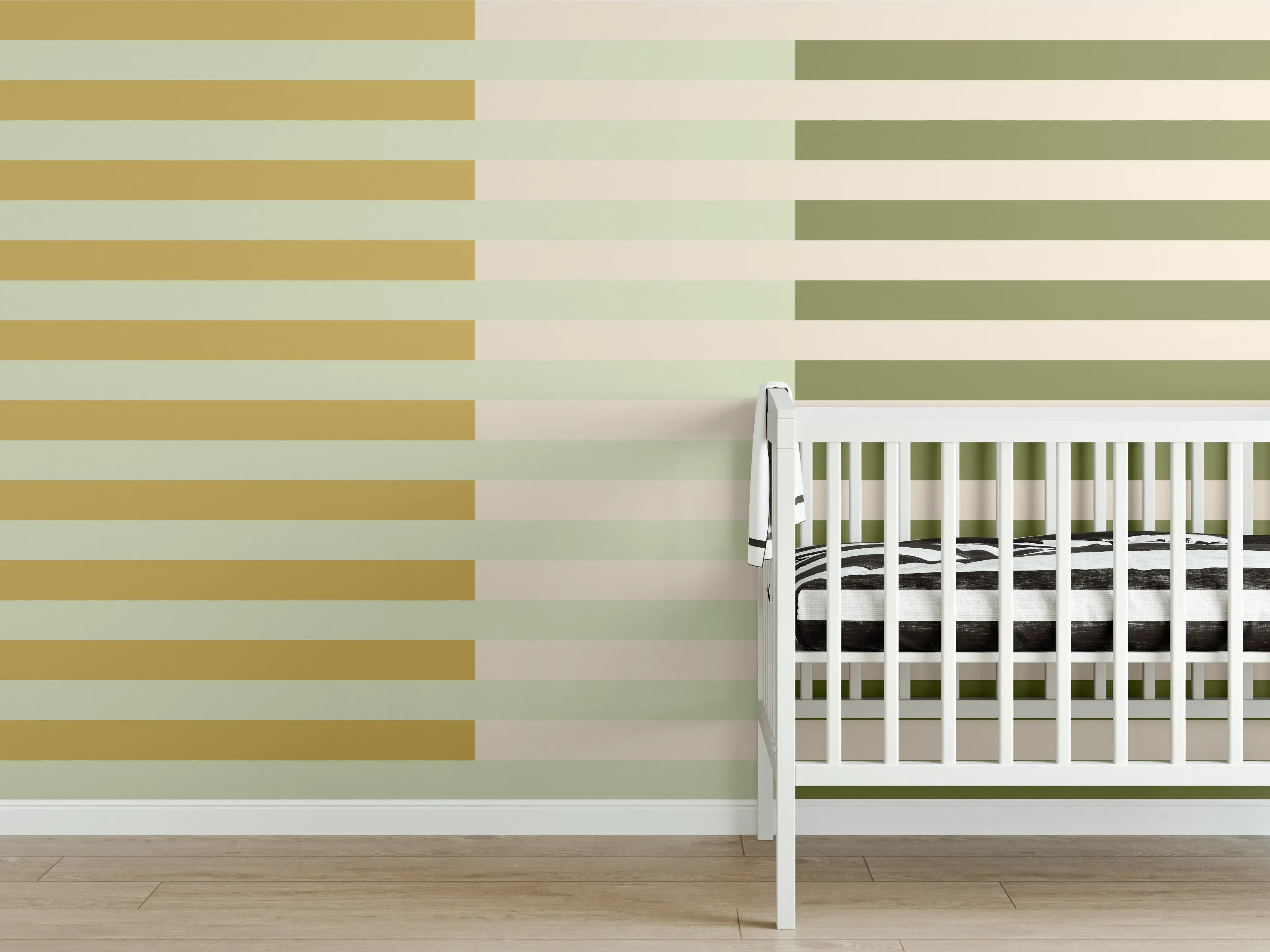 Babyzimmer Wandgestaltung - The Springs - Multy Stripes - Birch