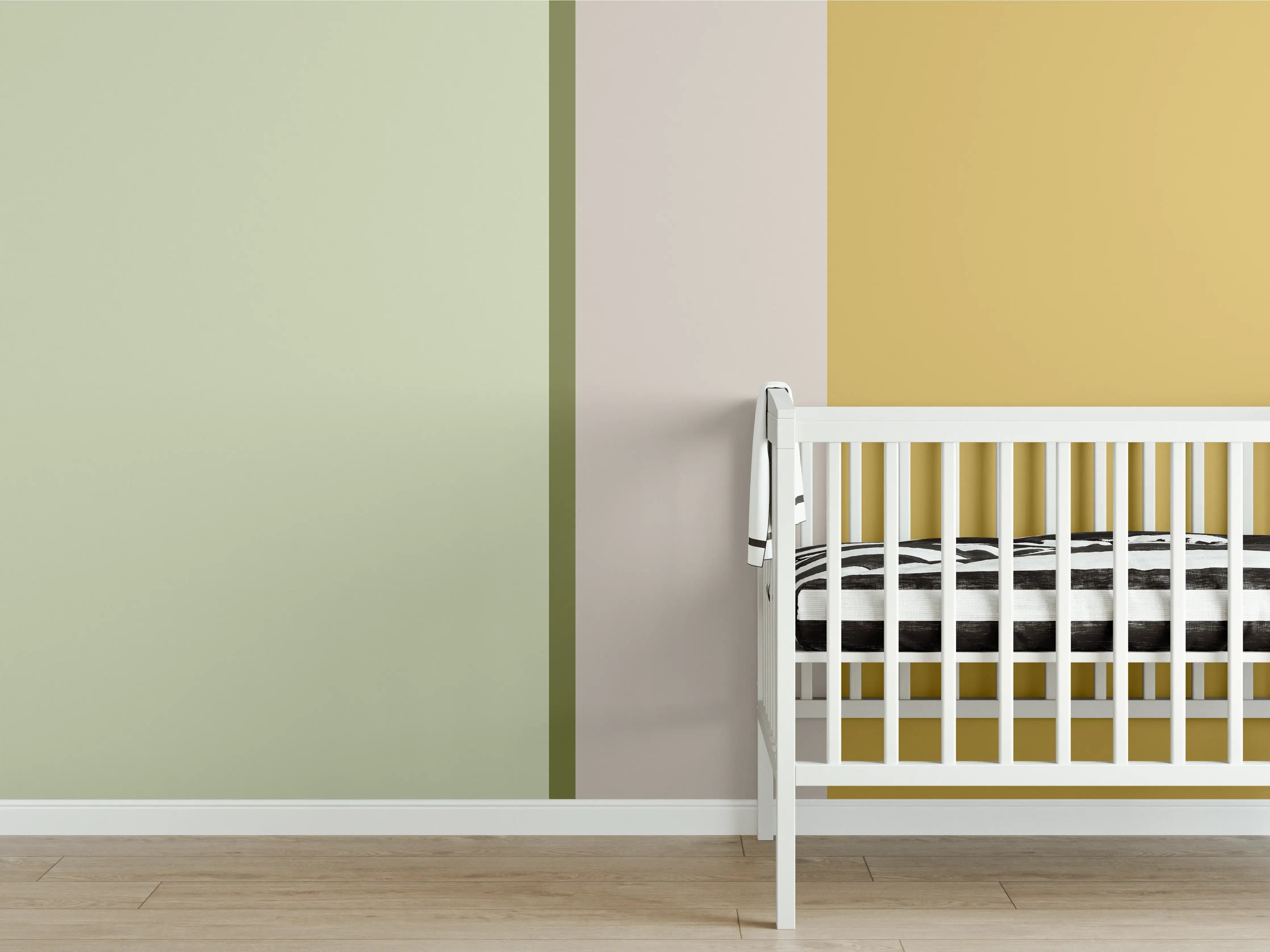 Babyzimmer Wandgestaltung - The Springs - Vertikal - Birch
