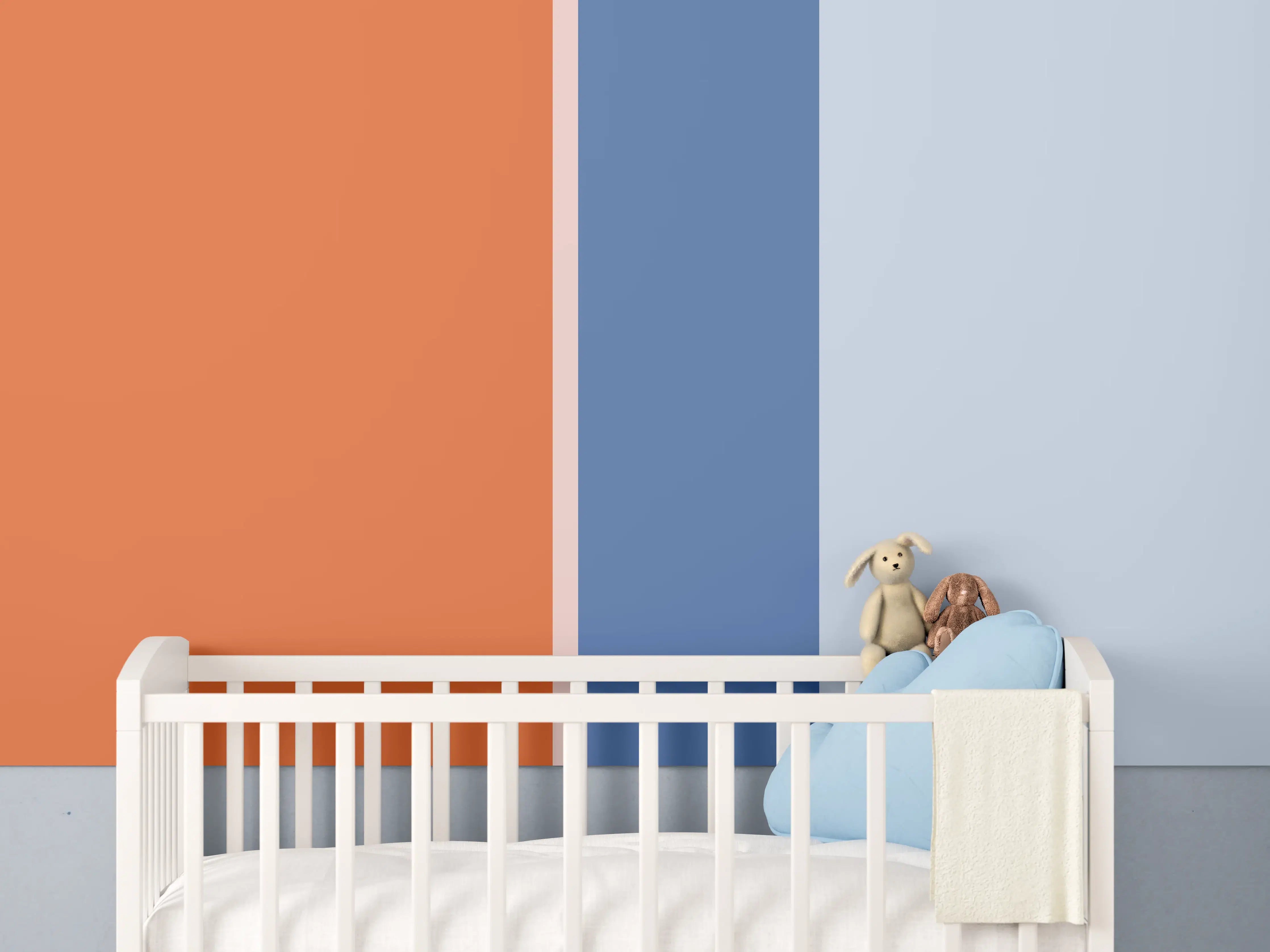 Babyzimmer Wandgestaltung - The Springs - Vertikal - Crocus