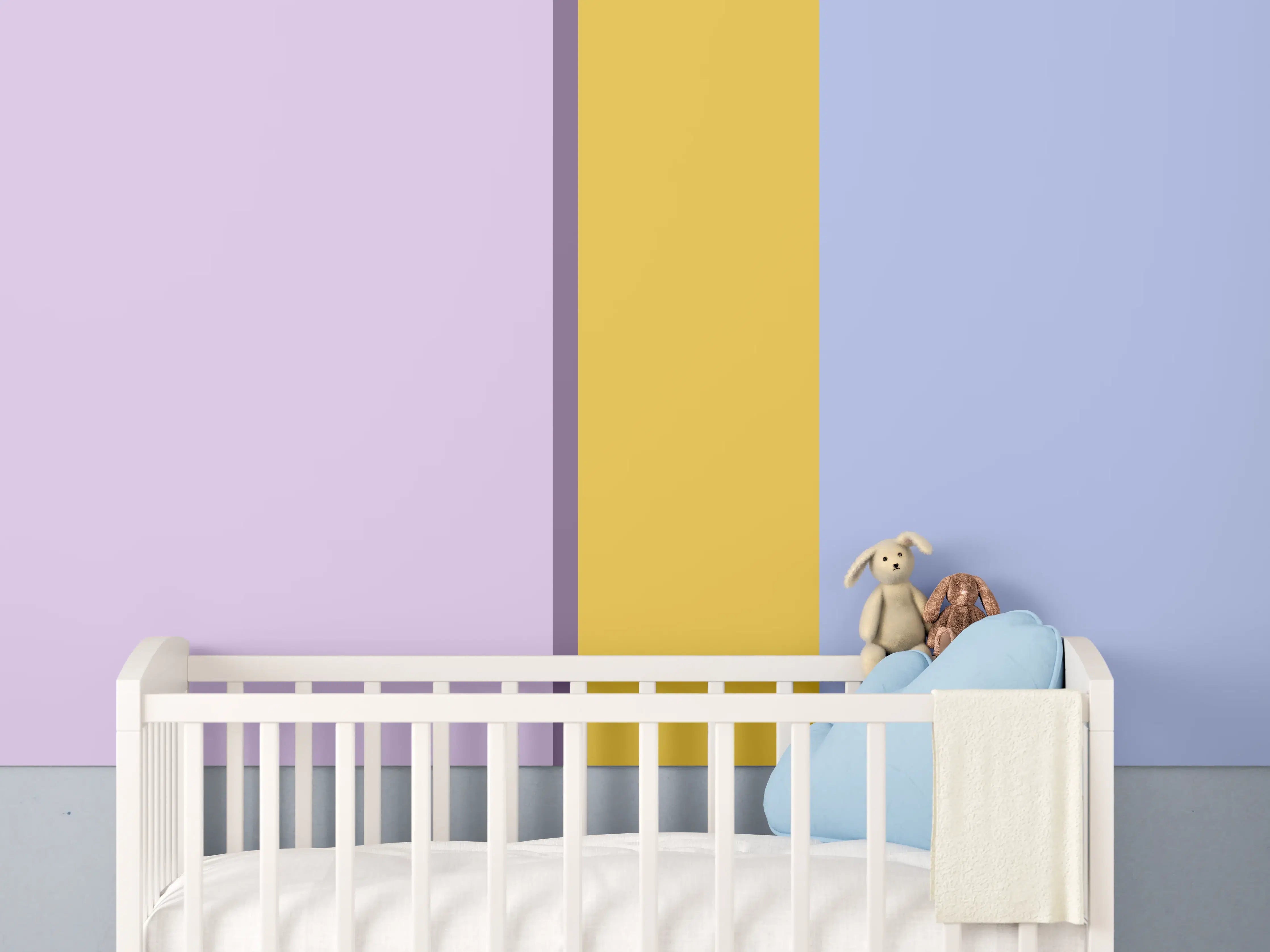 Babyzimmer Wandgestaltung - The Springs - Vertikal - Lilac