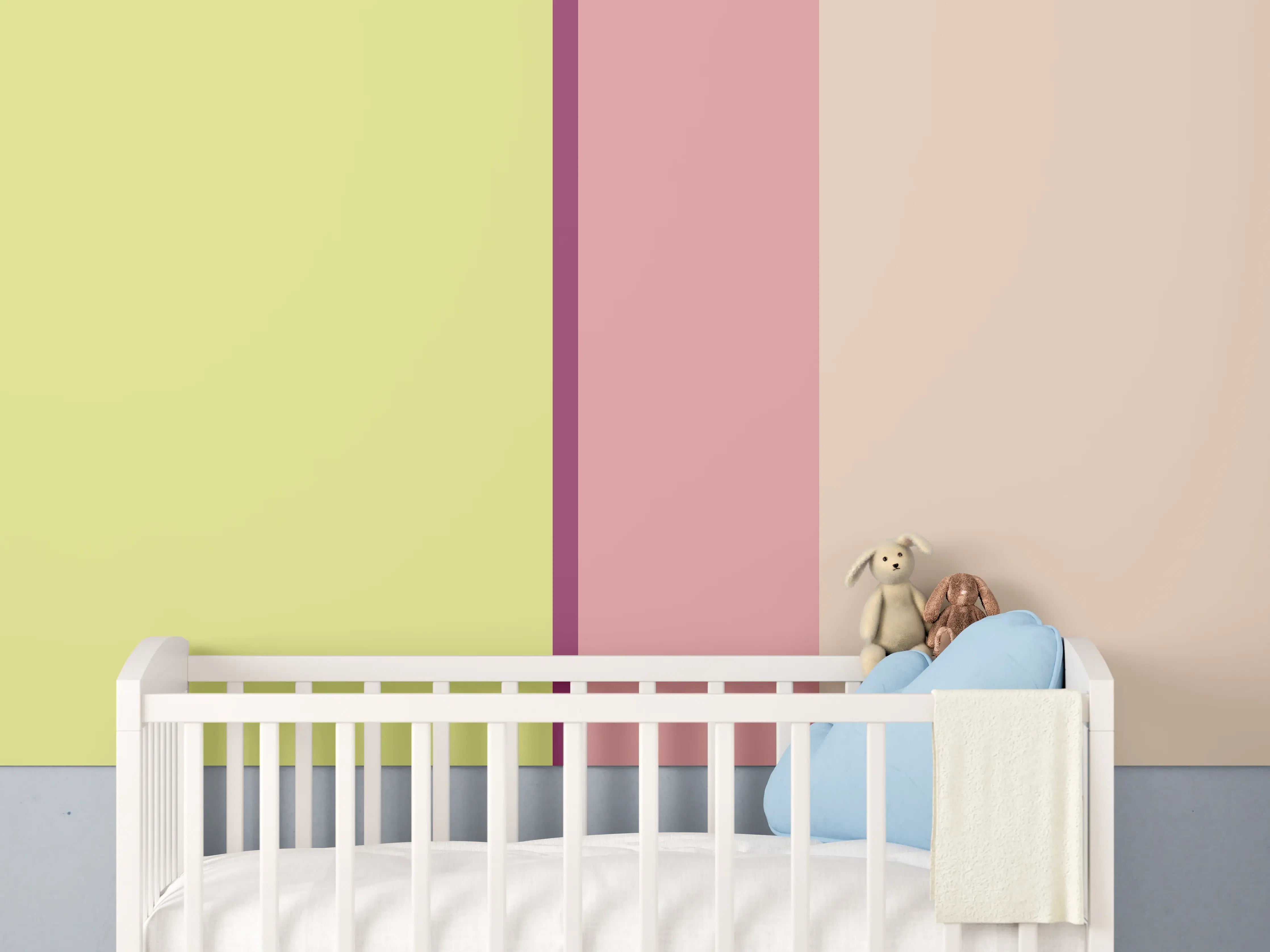 Babyzimmer Wandgestaltung - The Springs - Vertikal - Tulip