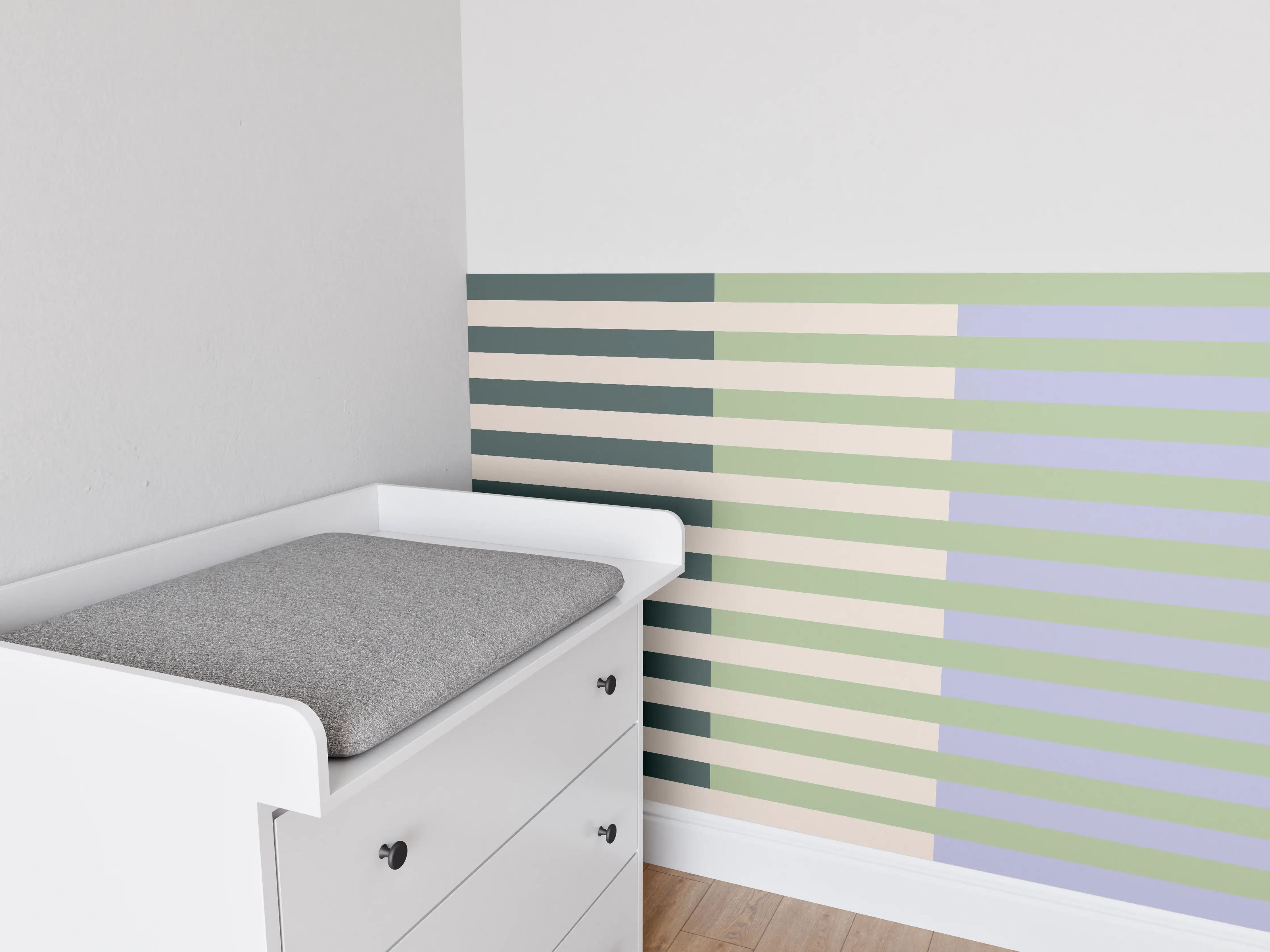 Babyzimmer Wandgestaltung - The Vintages - Multy Stripes - Colin