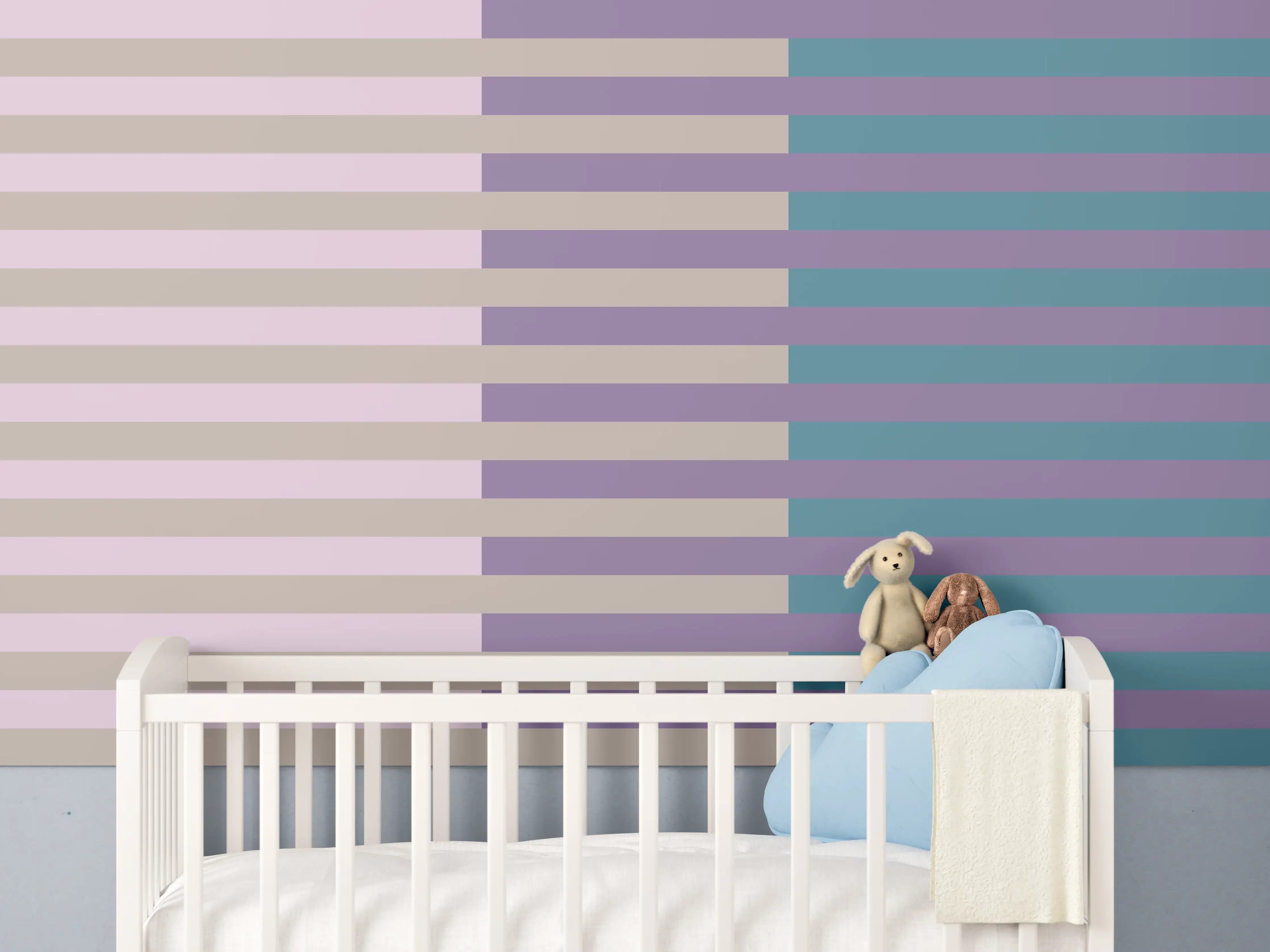 Babyzimmer Wandgestaltung - The Vintages - Multy Stripes - Daphne