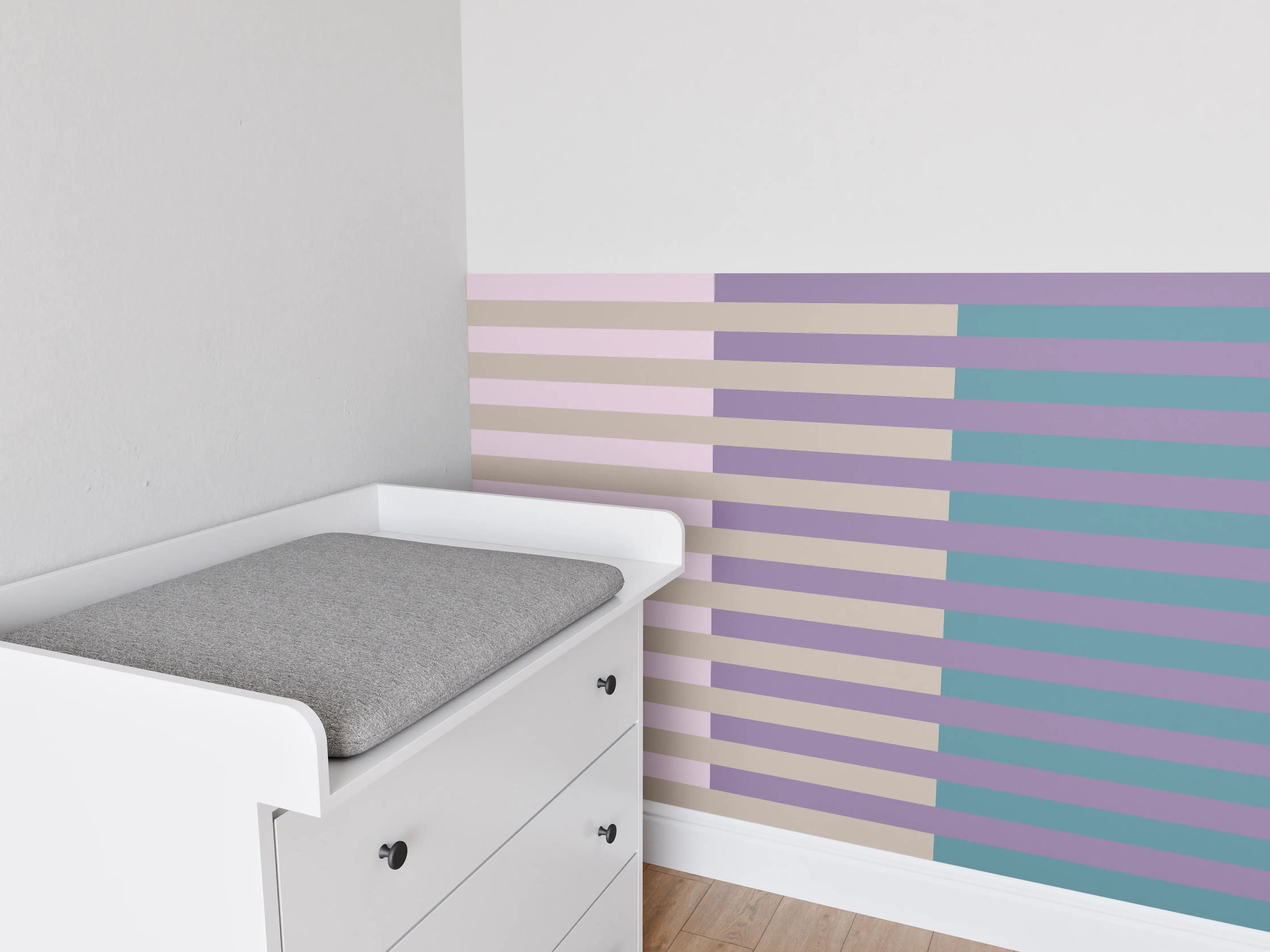 Babyzimmer Wandgestaltung - The Vintages - Multy Stripes - Daphne