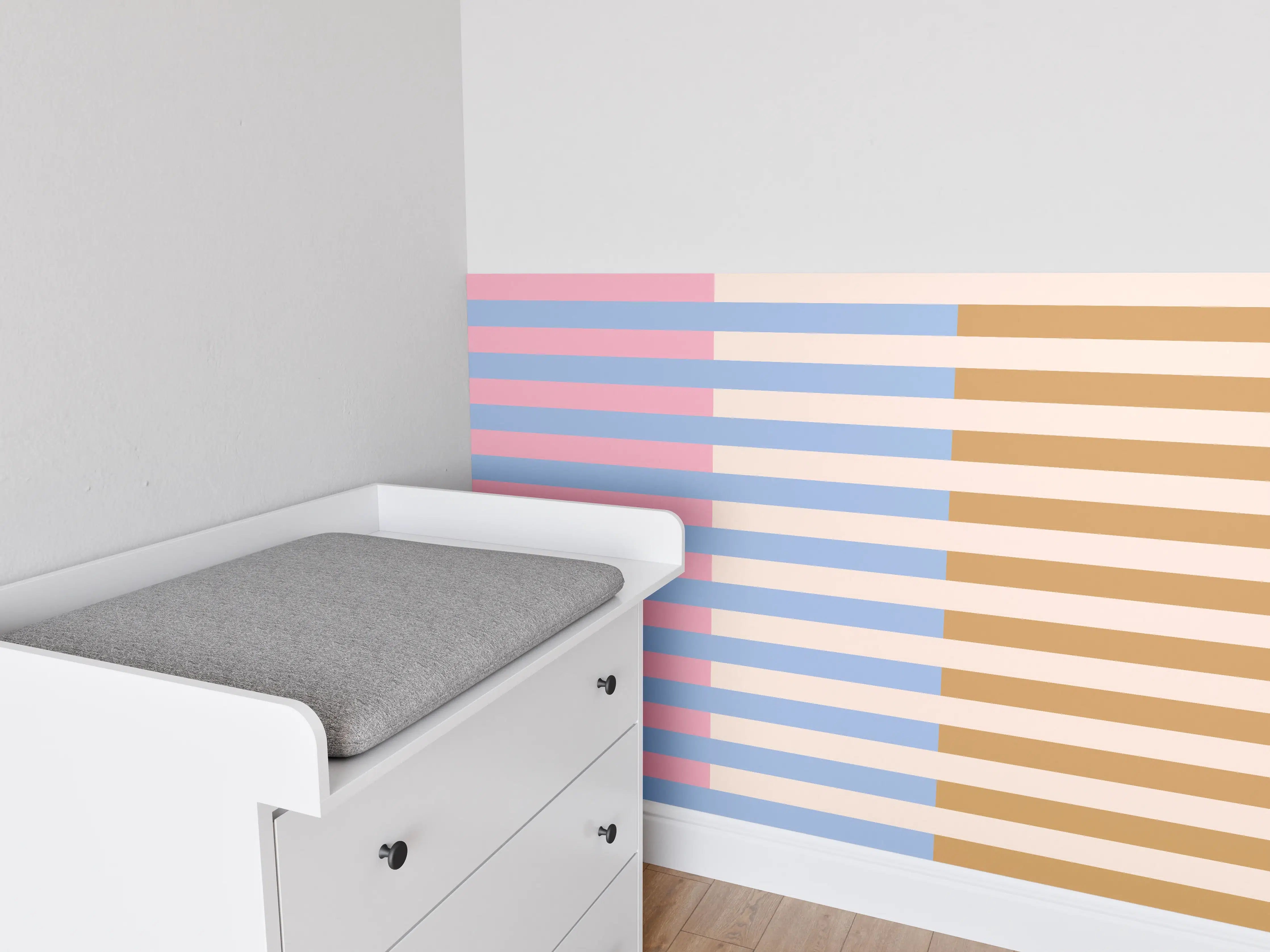 Babyzimmer Wandgestaltung - The Vintages - Multy Stripes - Eloise