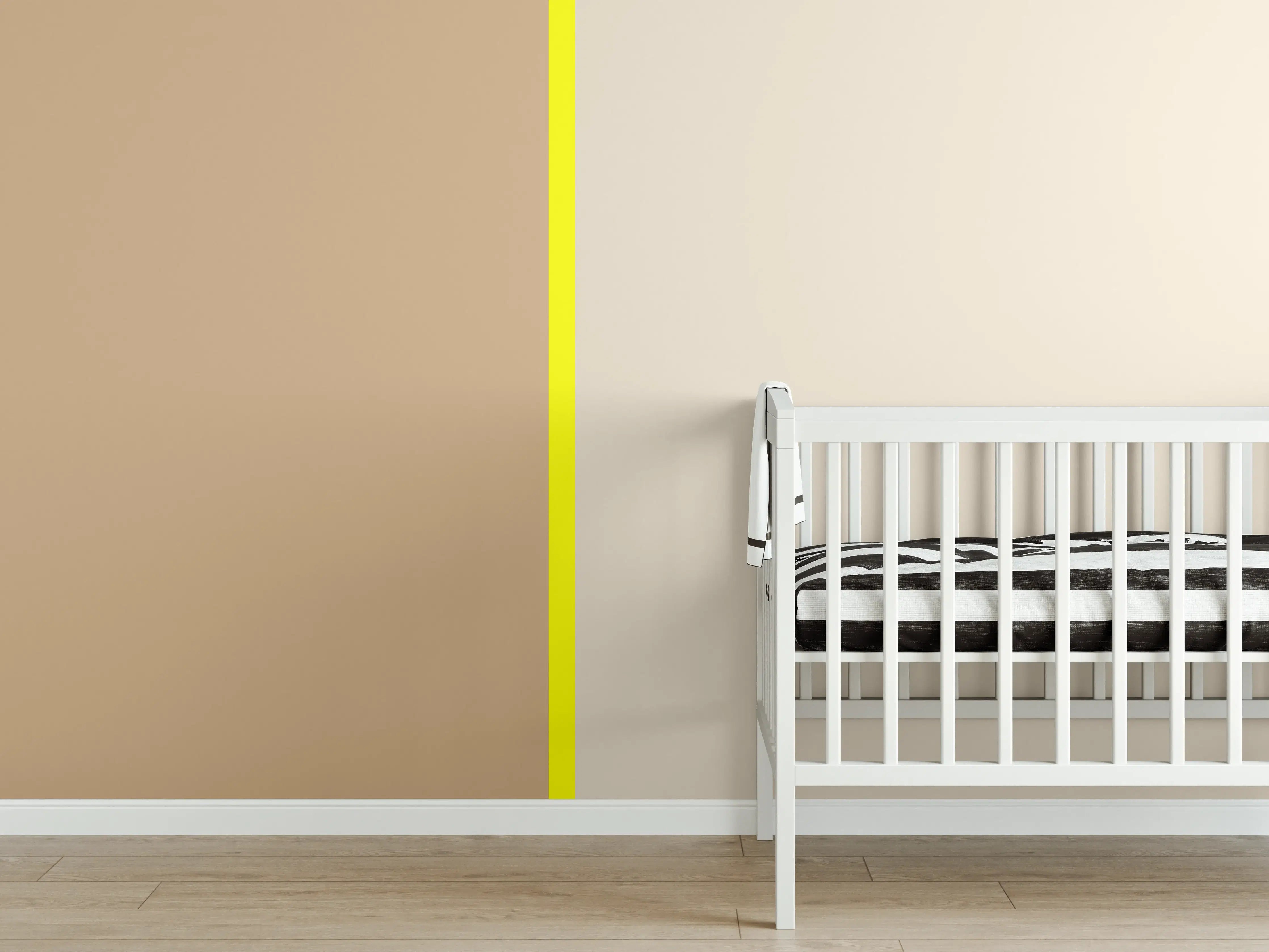 Babyzimmer Wandgestaltung - The Yellows - Easy Vertical - Buttercup
