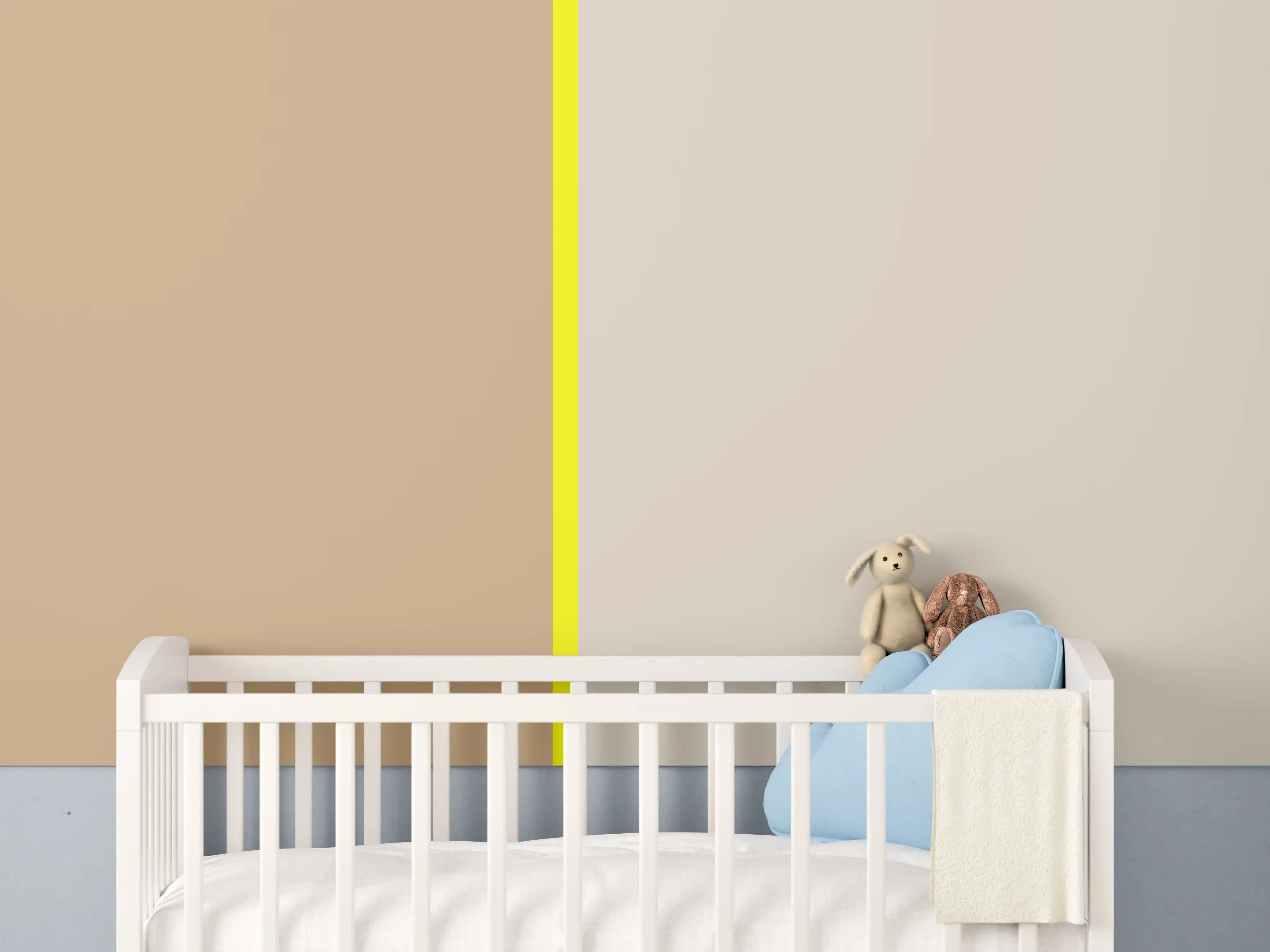 Babyzimmer Wandgestaltung - The Yellows - Easy Vertical - Buttercup