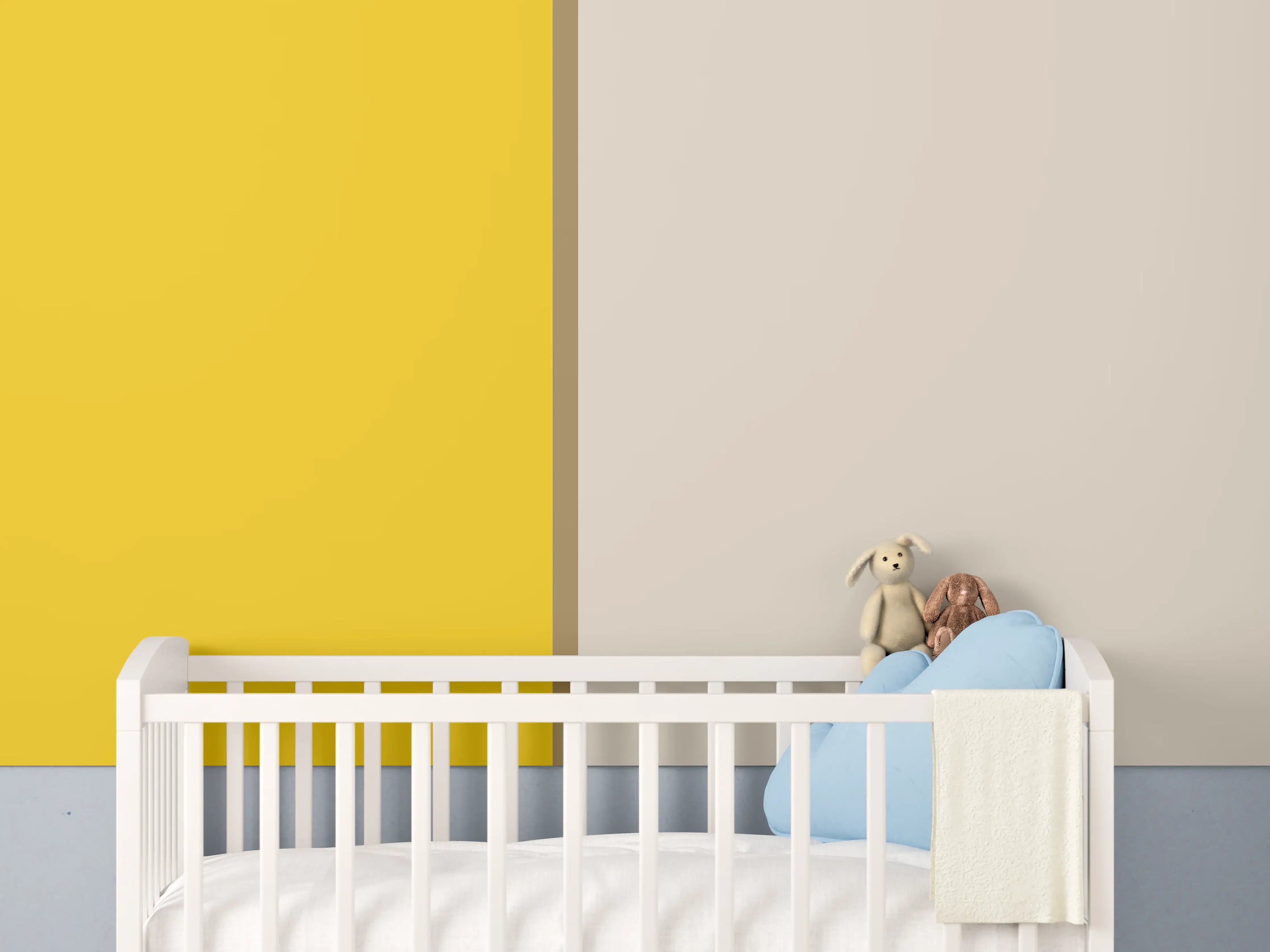 Babyzimmer Wandgestaltung - The Yellows - Easy Vertical - Saffron