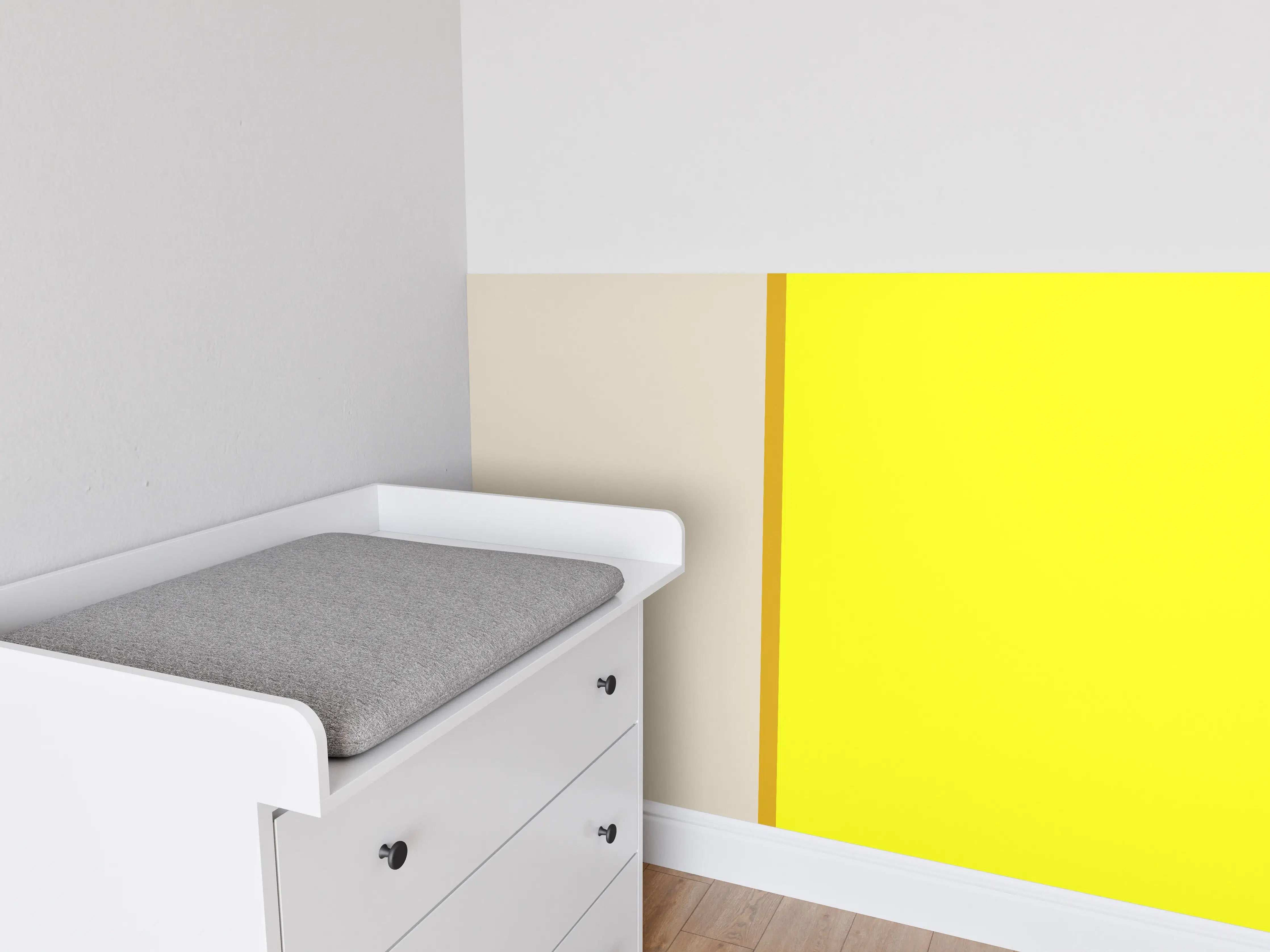 Babyzimmer Wandgestaltung - The Yellows - Easy Vertical - Vanilla