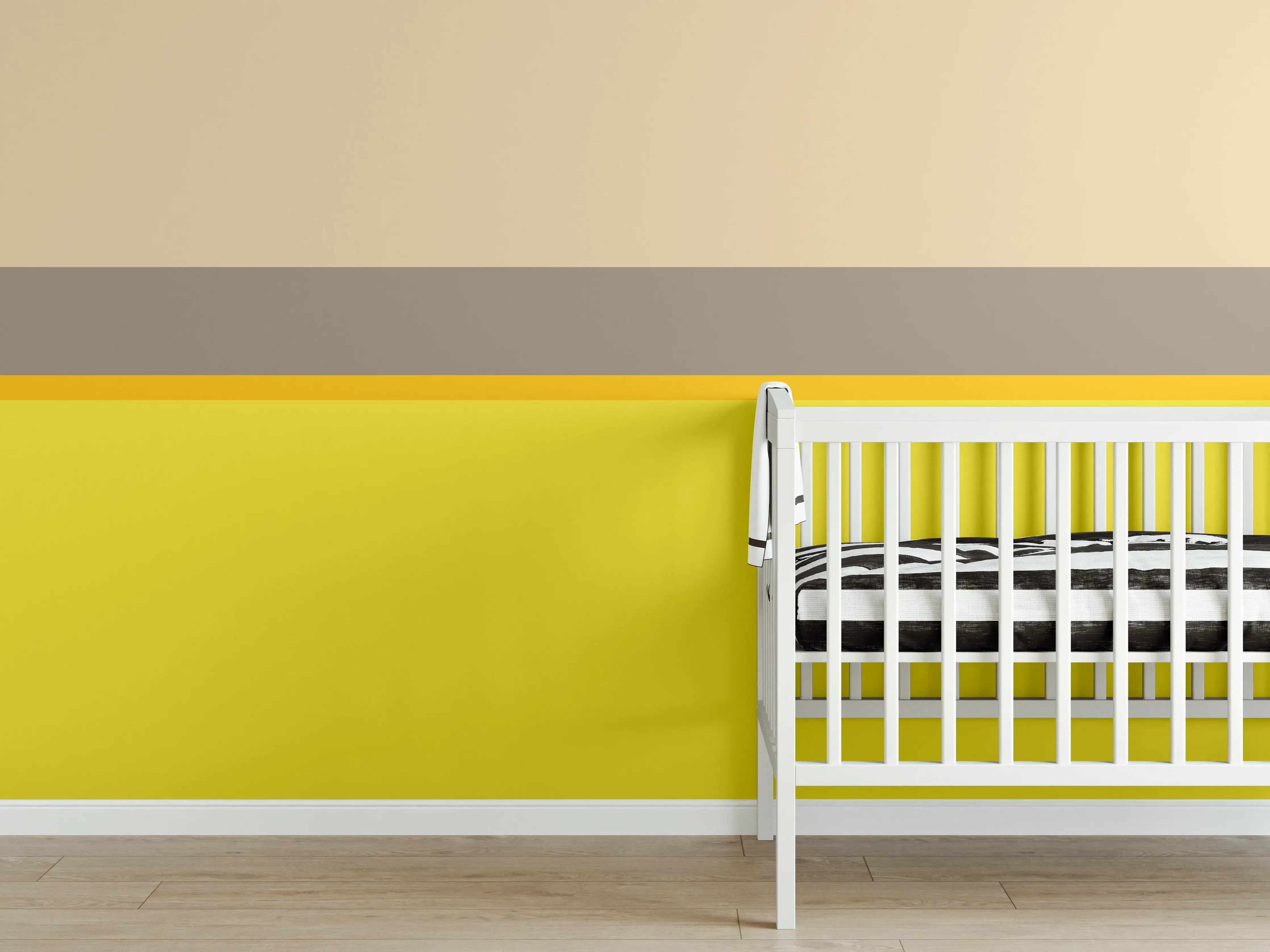 Babyzimmer Wandgestaltung - The Yellows - Horizontal - Honey