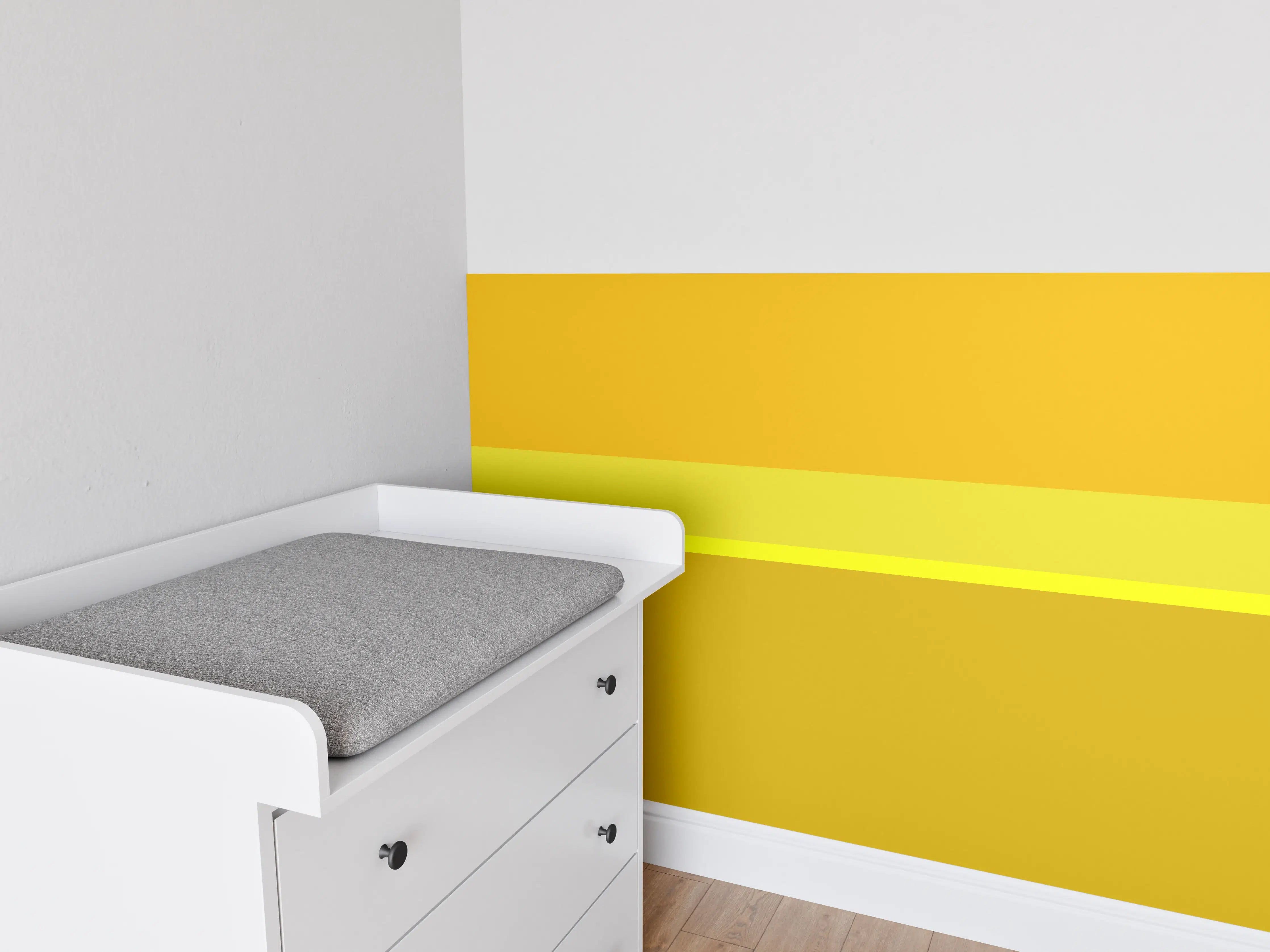 Babyzimmer Wandgestaltung - The Yellows - Horizontal - Lemon
