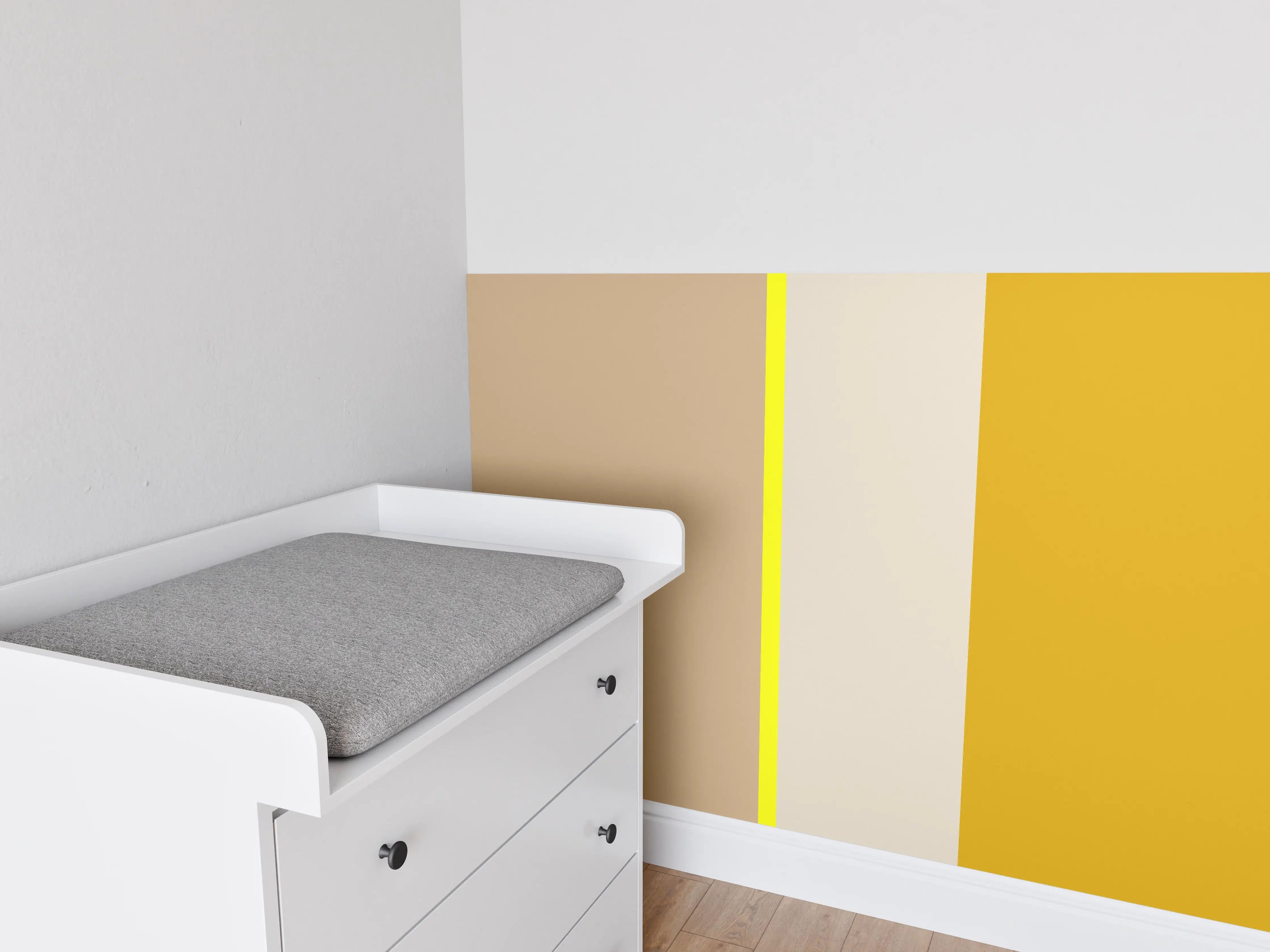 Babyzimmer Wandgestaltung - The Yellows - Vertical - Buttercup