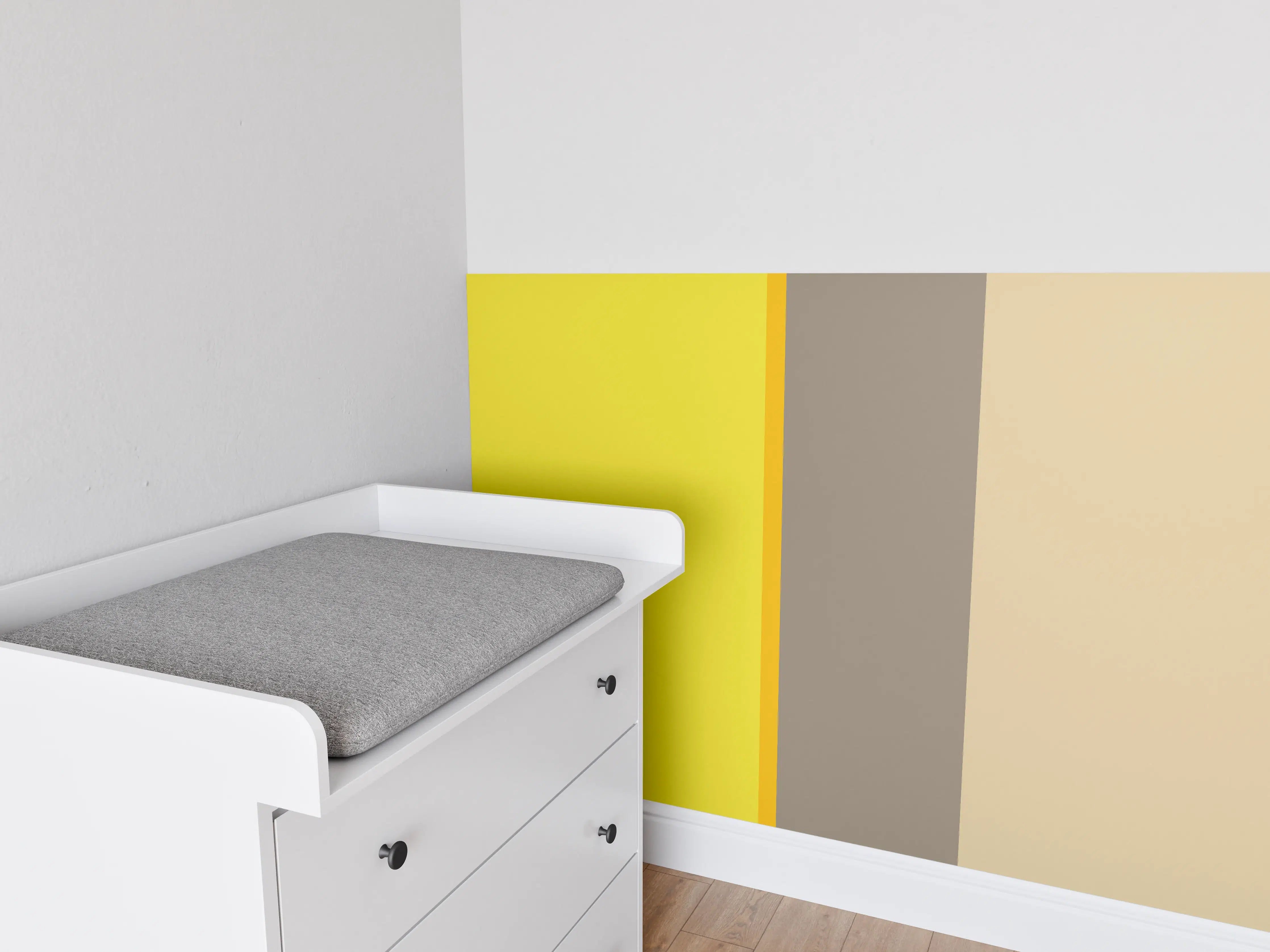 Babyzimmer Wandgestaltung - The Yellows - Vertical - Honey