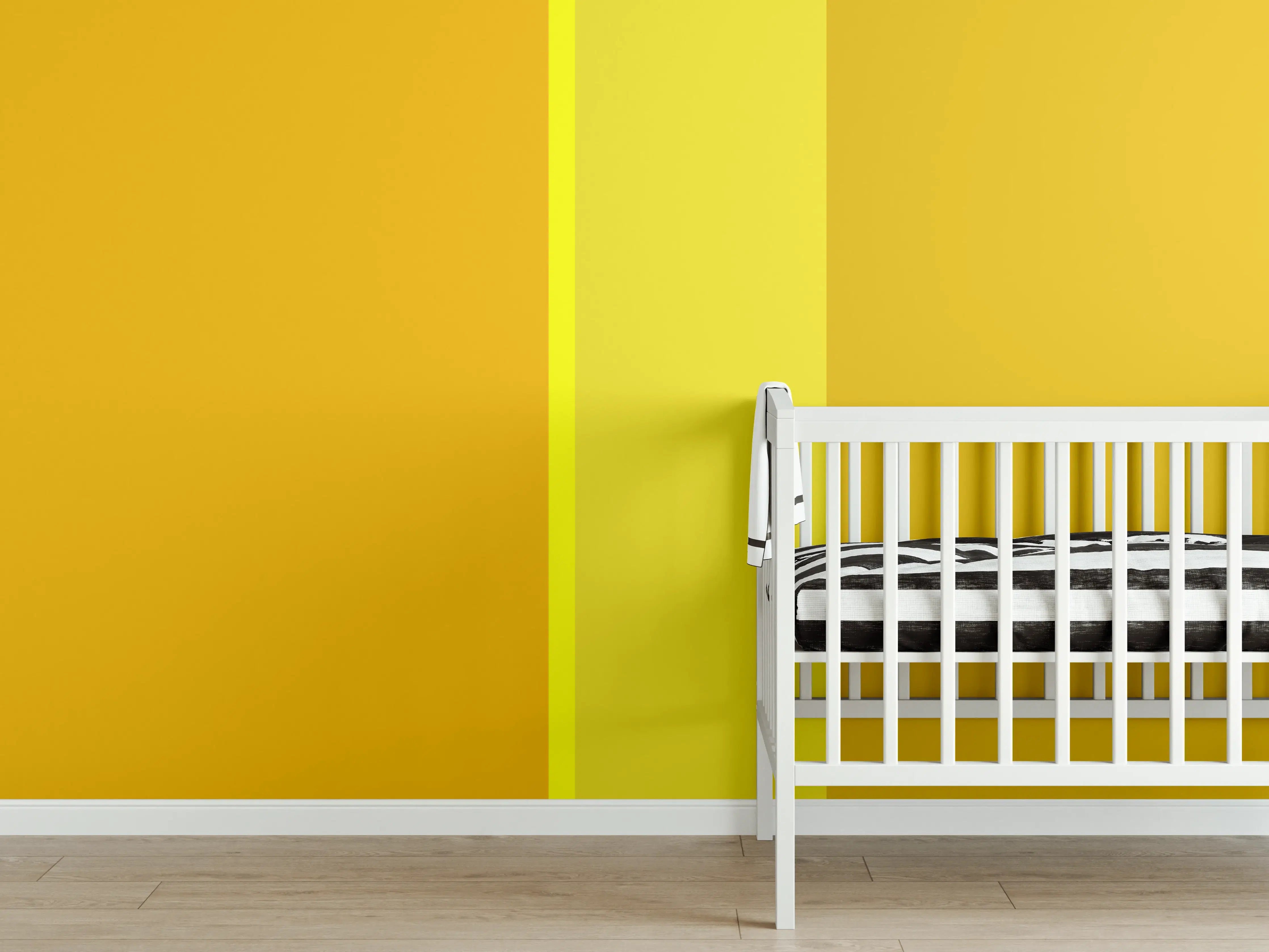 Babyzimmer Wandgestaltung - The Yellows - Vertical - Lemon