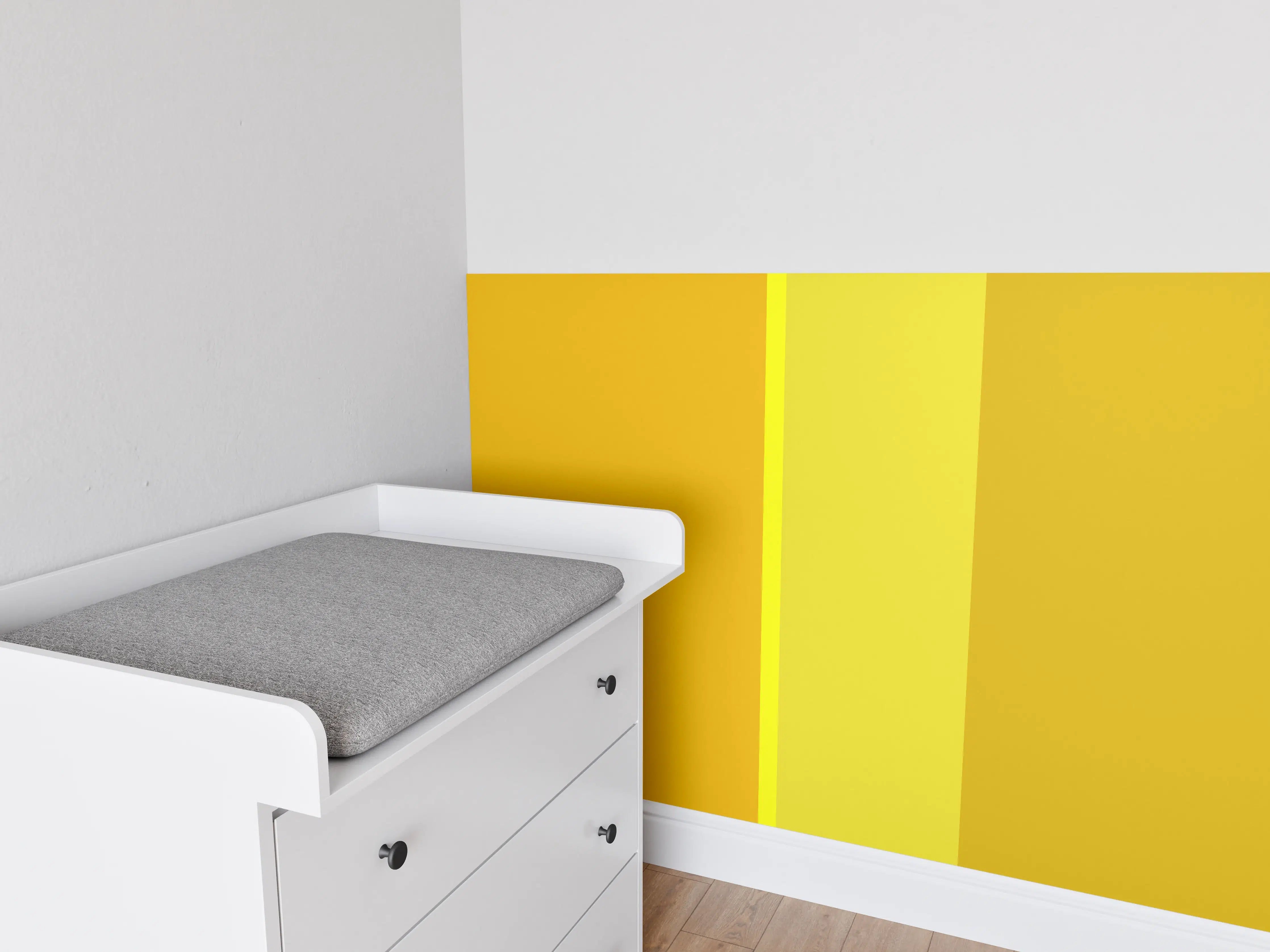Babyzimmer Wandgestaltung - The Yellows - Vertical - Lemon
