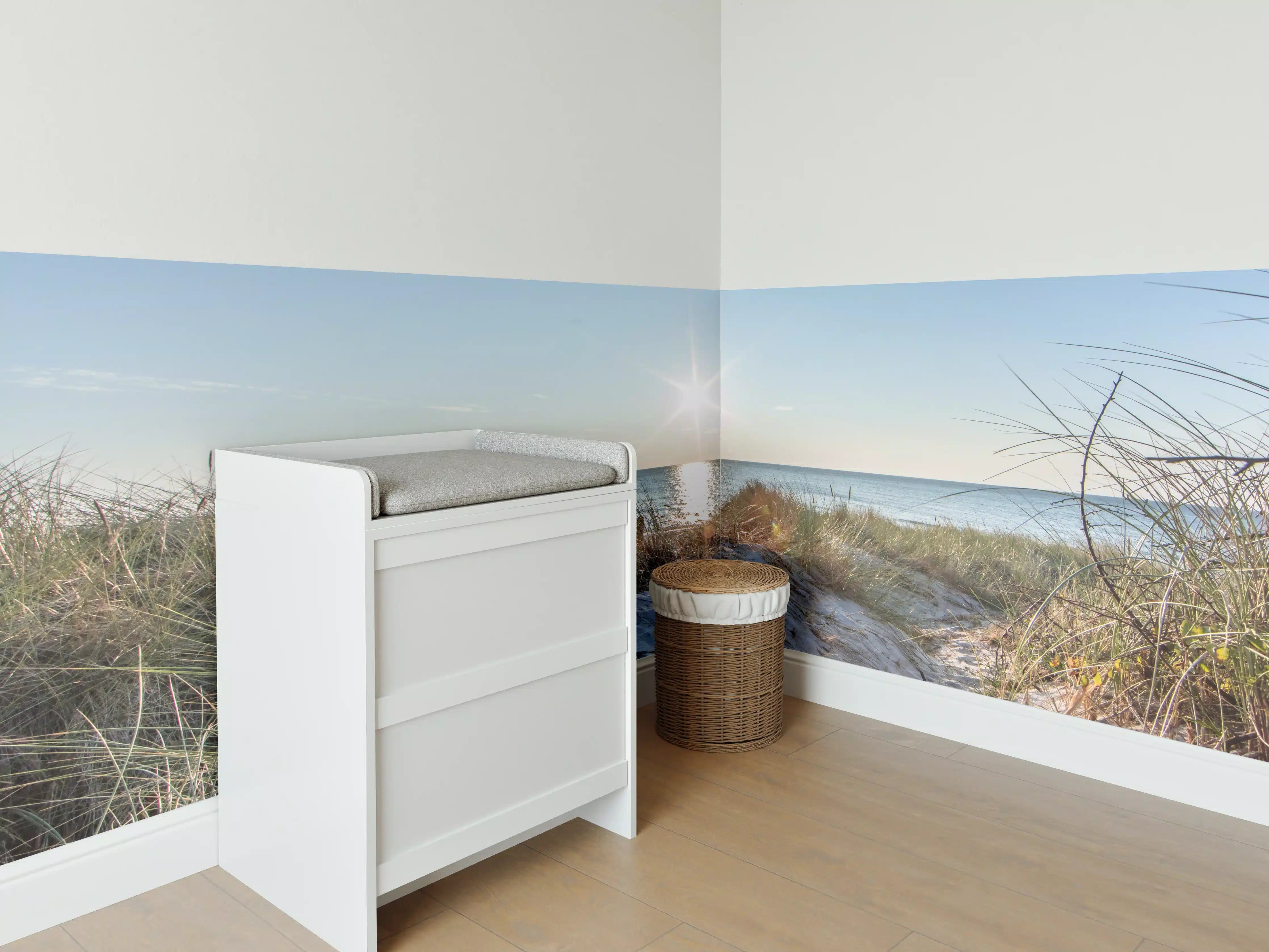 Babyzimmer Wandgestaltung - Traumstrand an der Ostküste