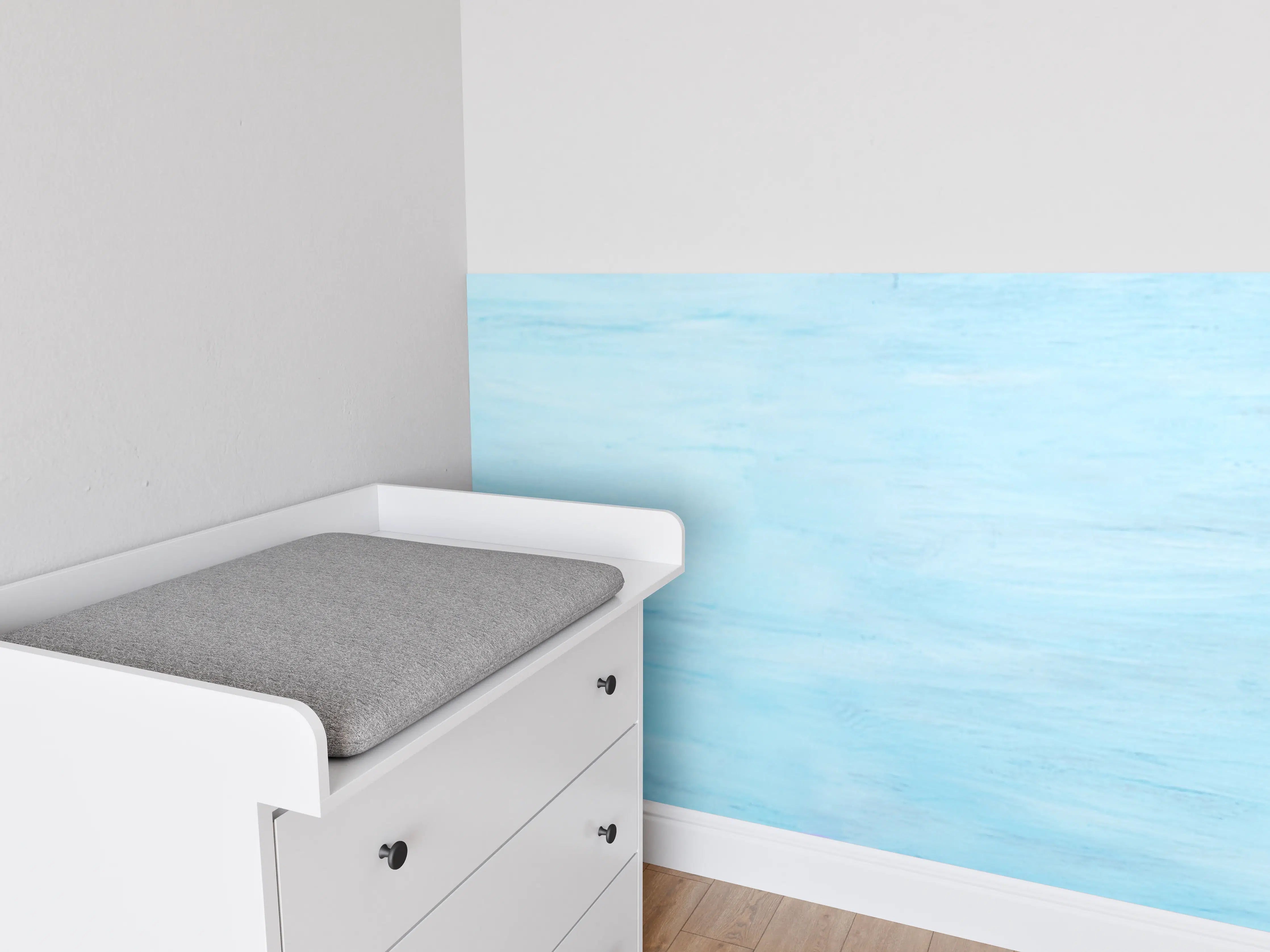 Babyzimmer Wandgestaltung - Trockene Pflanzen über dem Meer