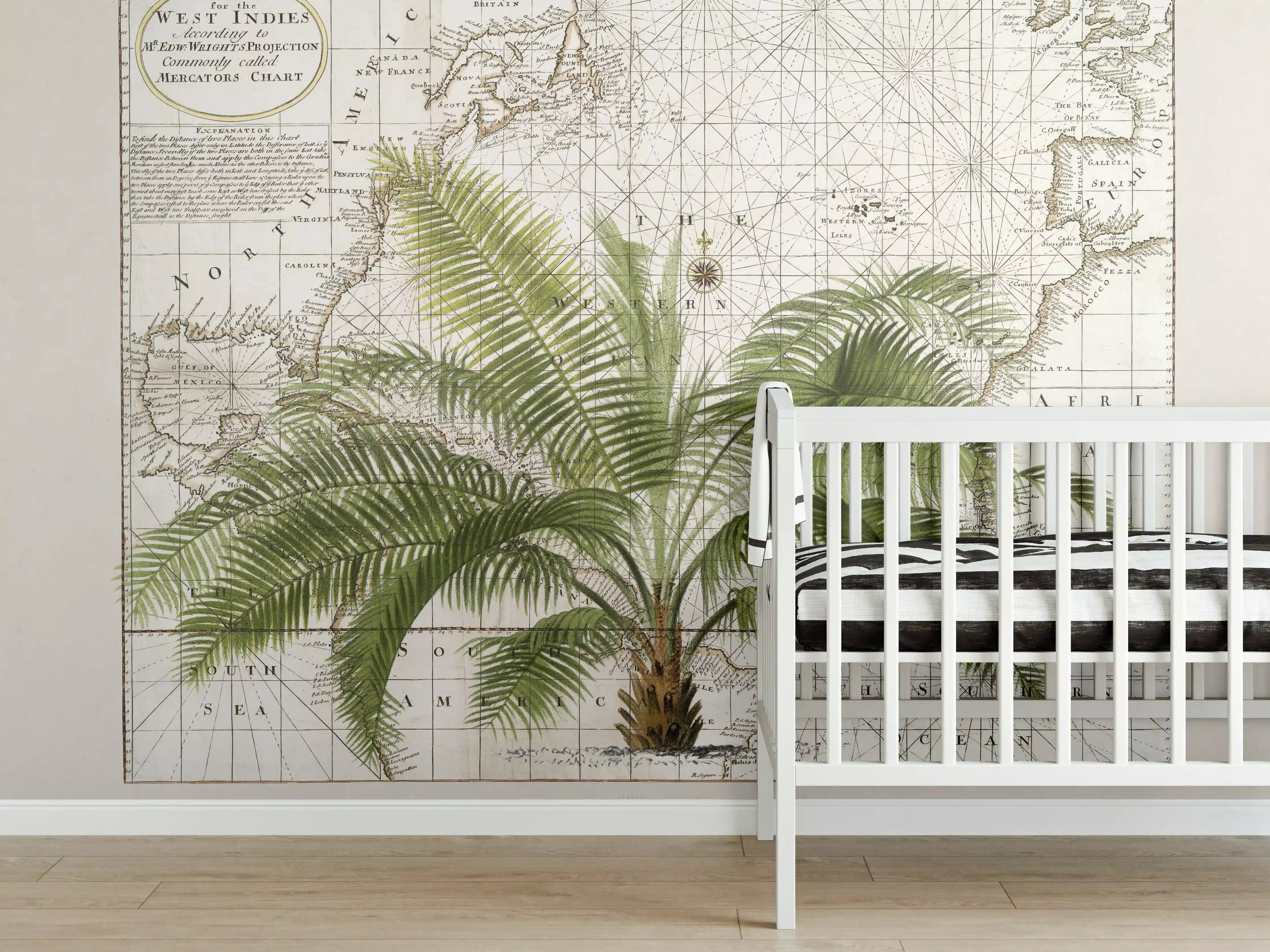 Babyzimmer Wandgestaltung - Tropical Empire No1