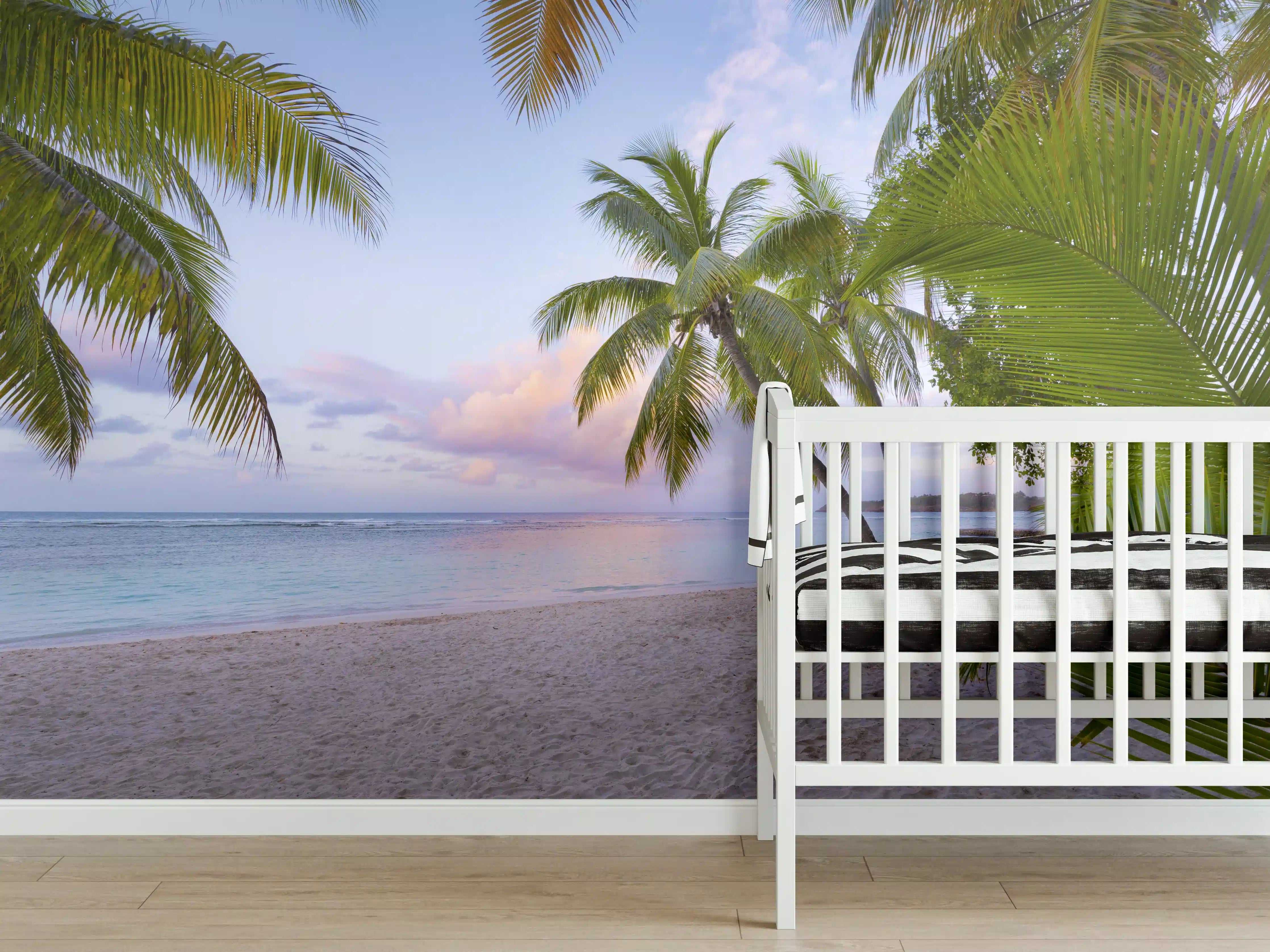 Babyzimmer Wandgestaltung - Tropischer Strand