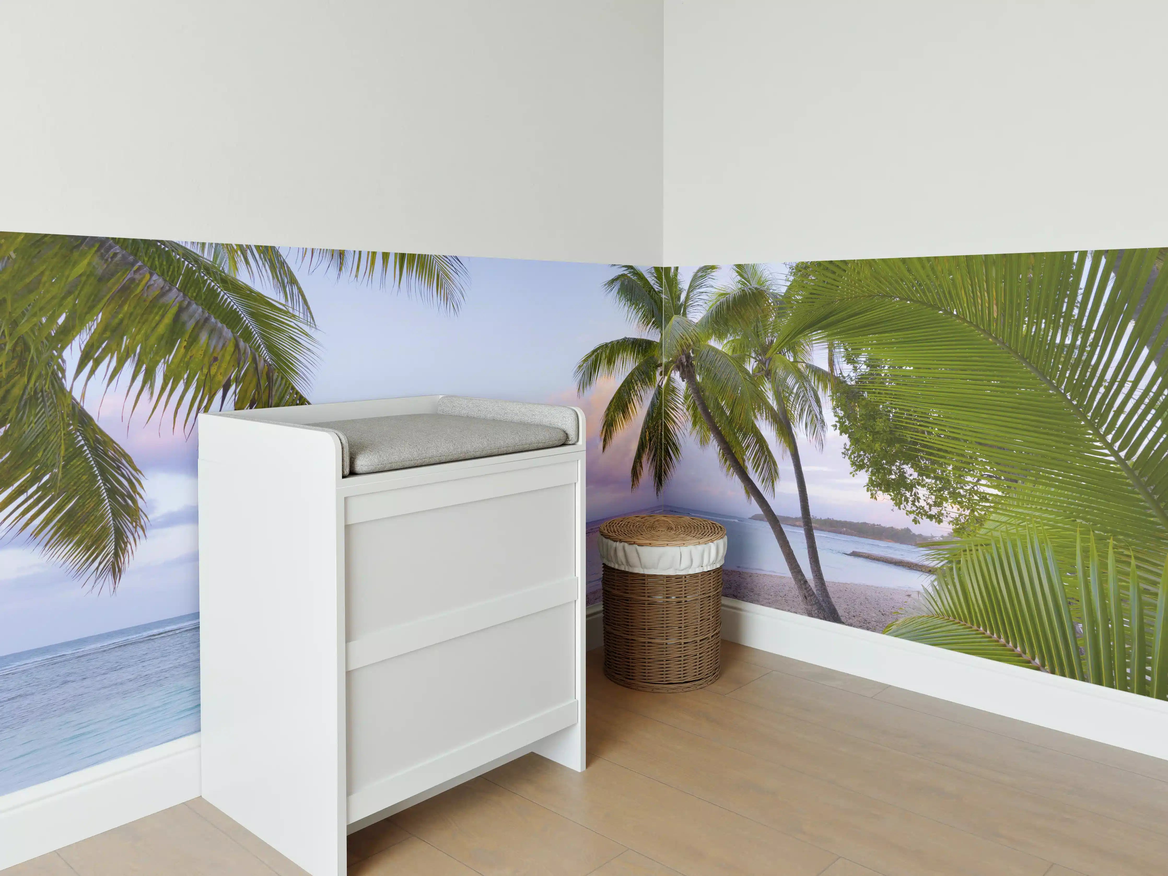 Babyzimmer Wandgestaltung - Tropischer Strand