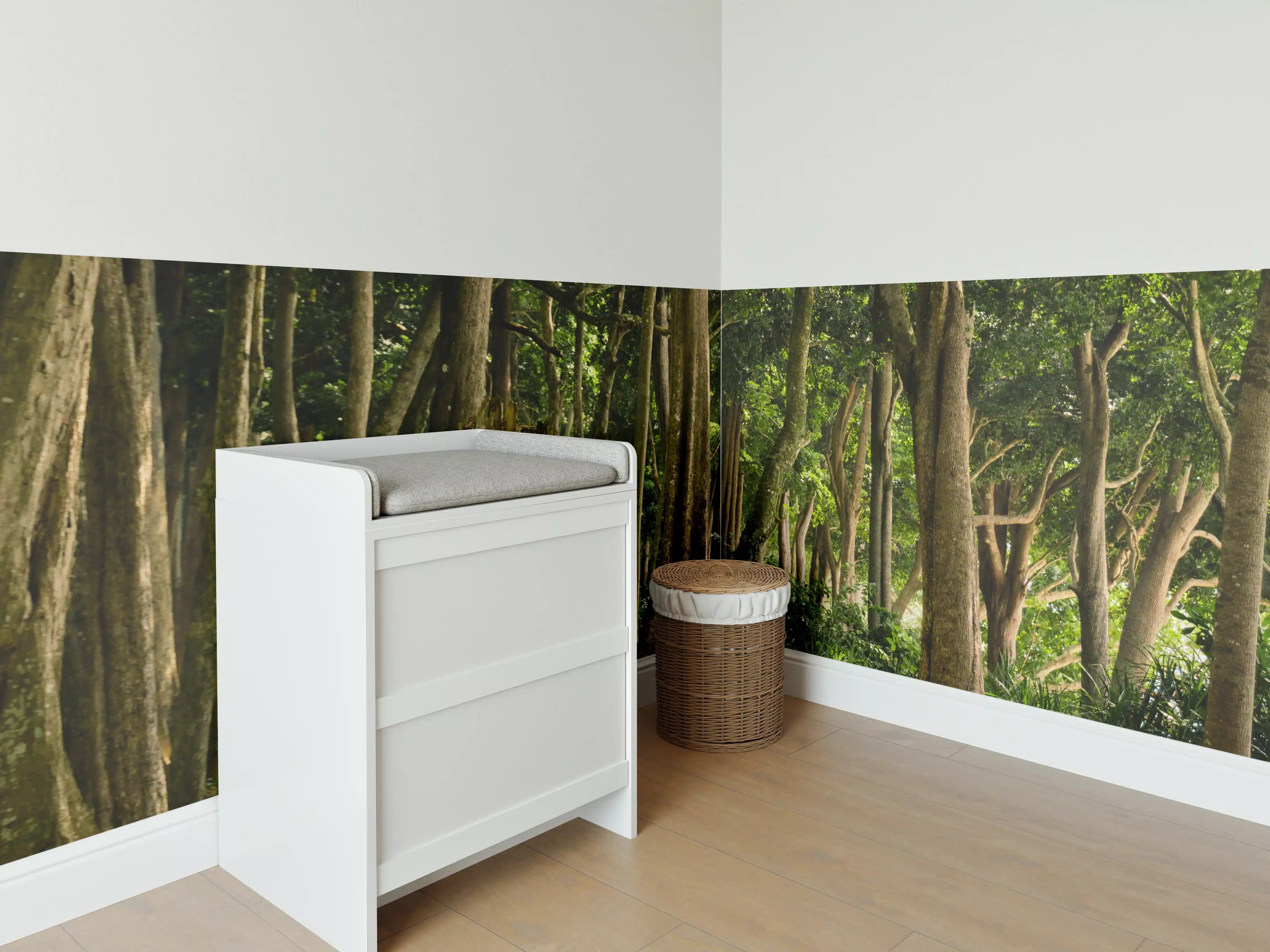 Babyzimmer Wandgestaltung - Tropischer Wald auf der Insel Havelock