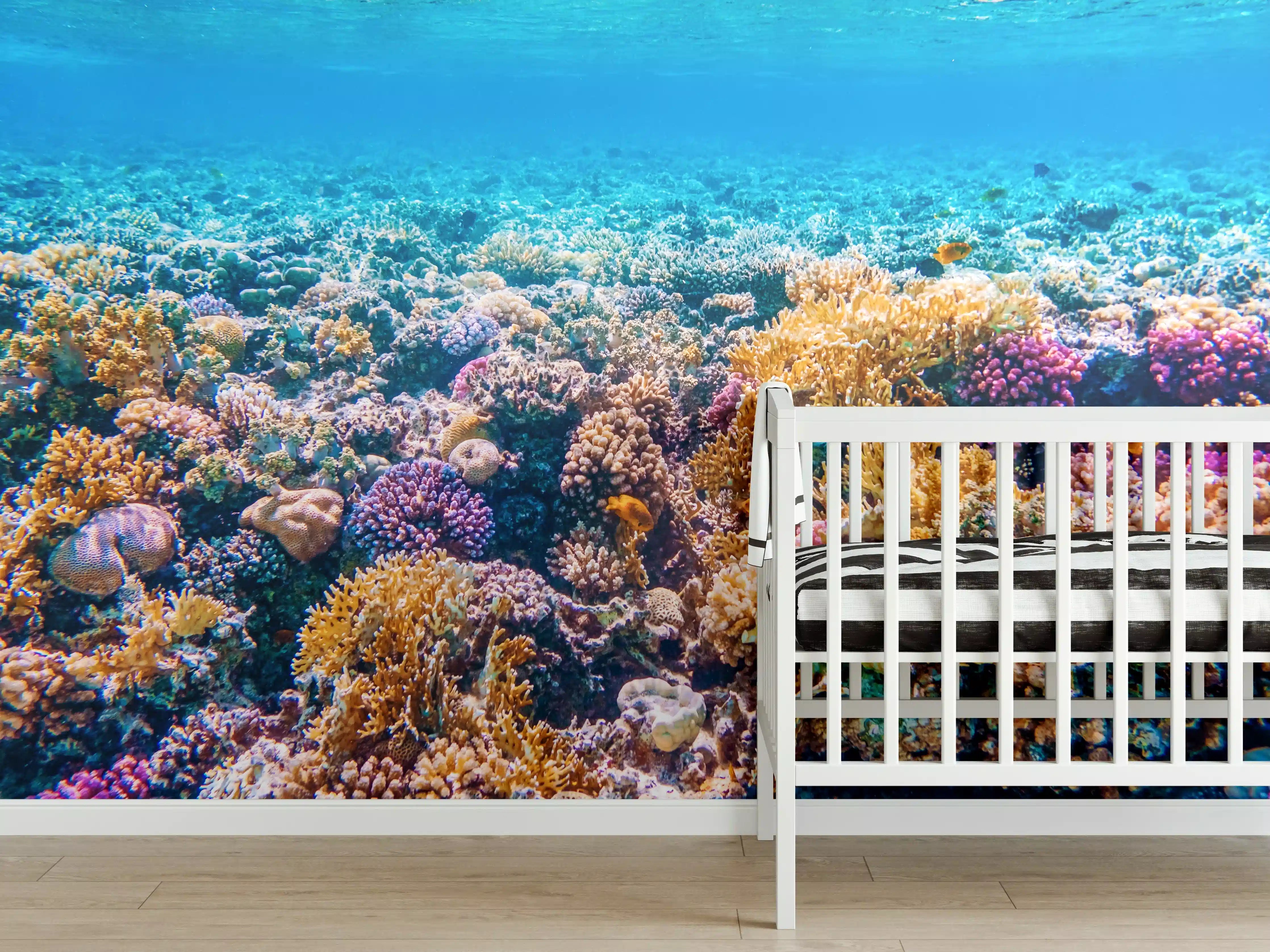Babyzimmer Wandgestaltung - Tropisches Korallenriff