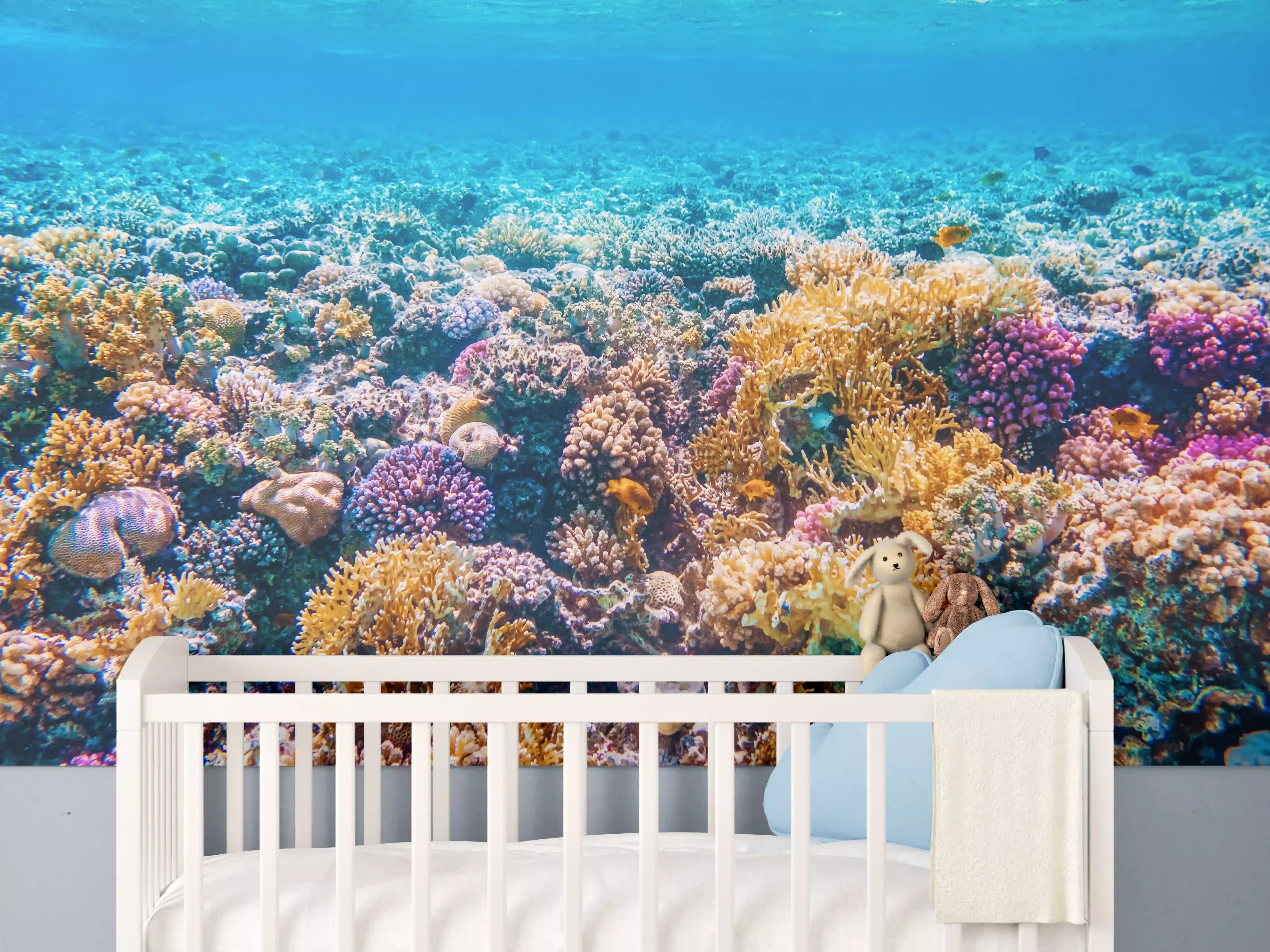 Babyzimmer Wandgestaltung - Tropisches Korallenriff