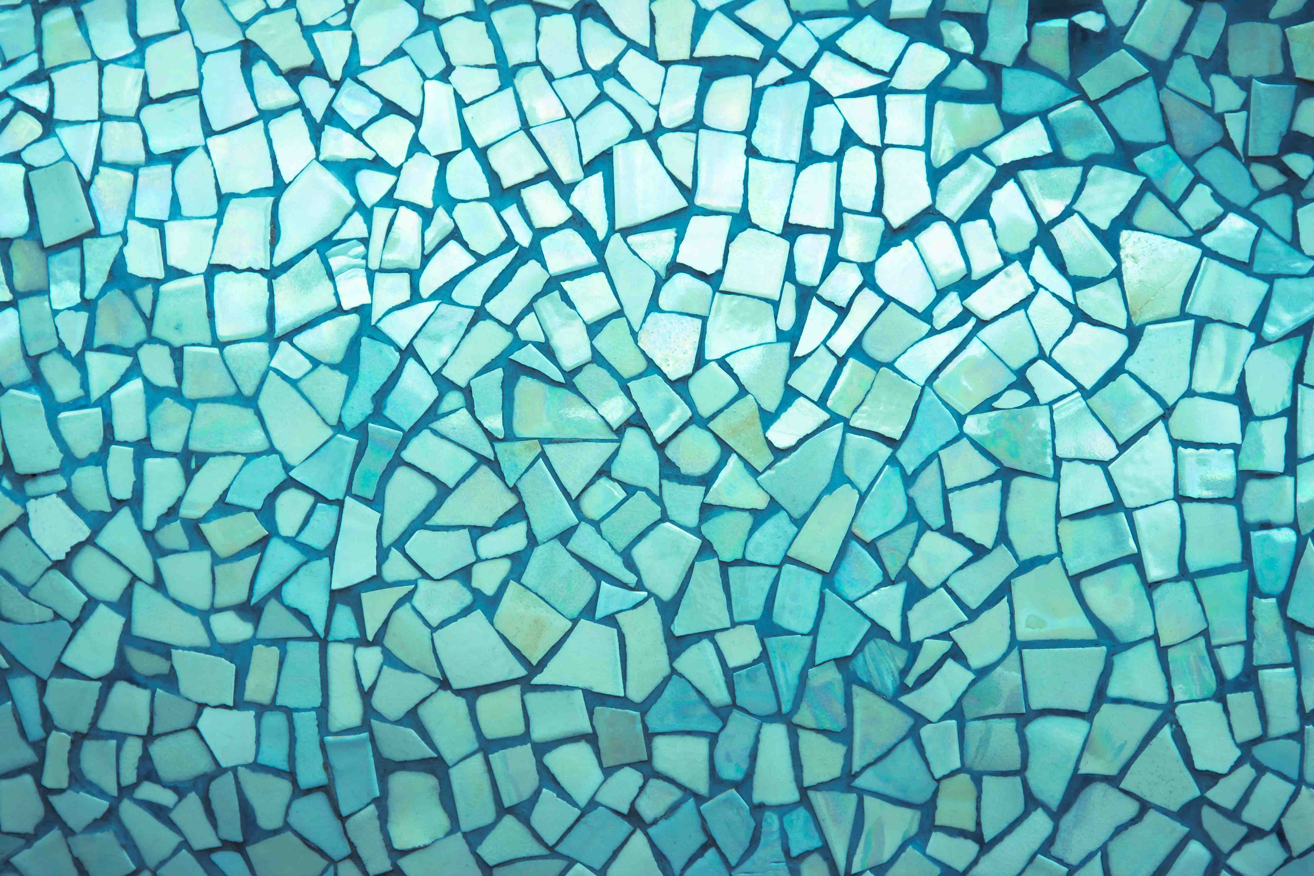 Babyzimmer Wandgestaltung-Türkise Fliesen Mosaik