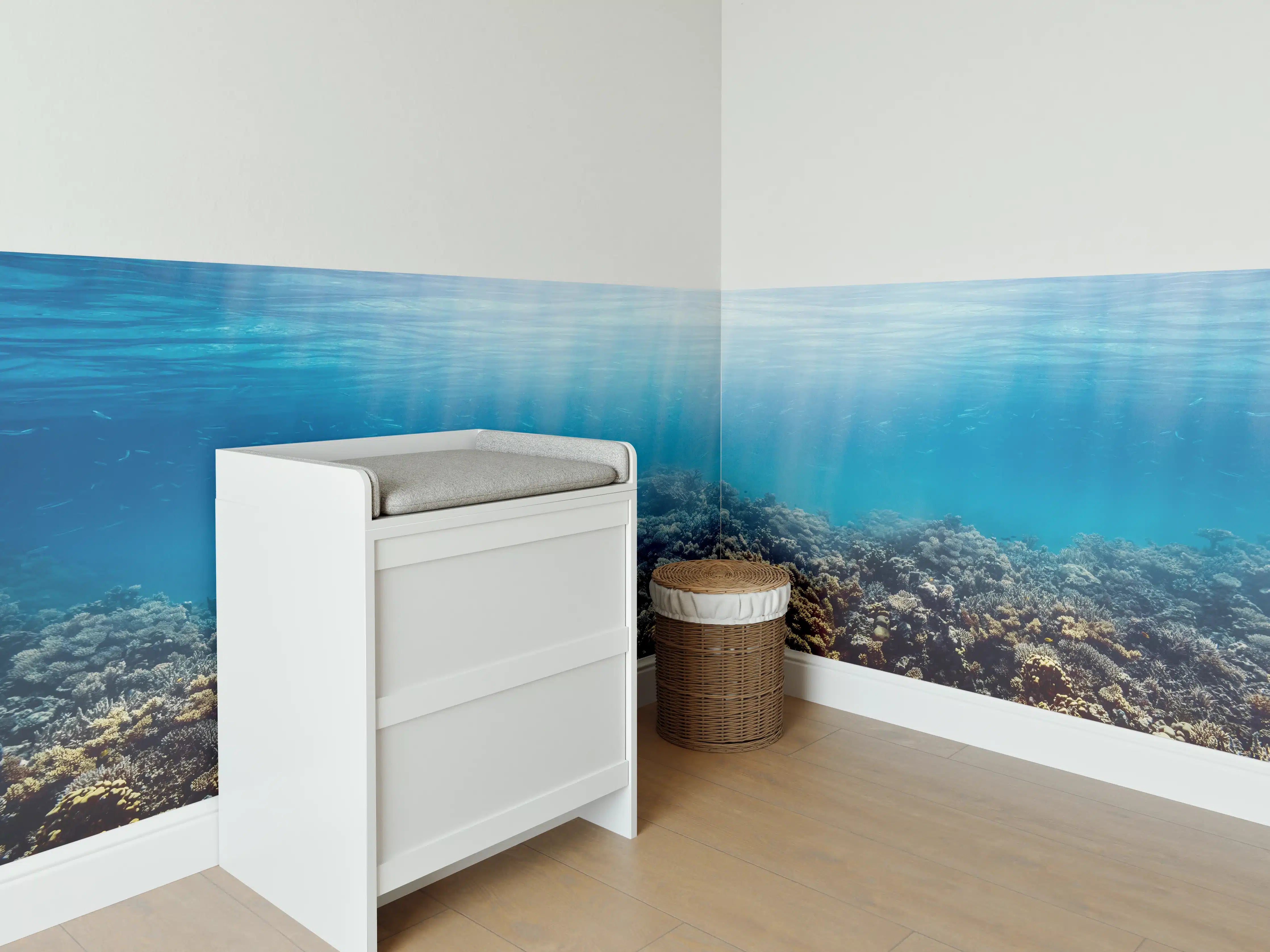 Babyzimmer Wandgestaltung - Unterwasser-Korallenriff im Roten Meer