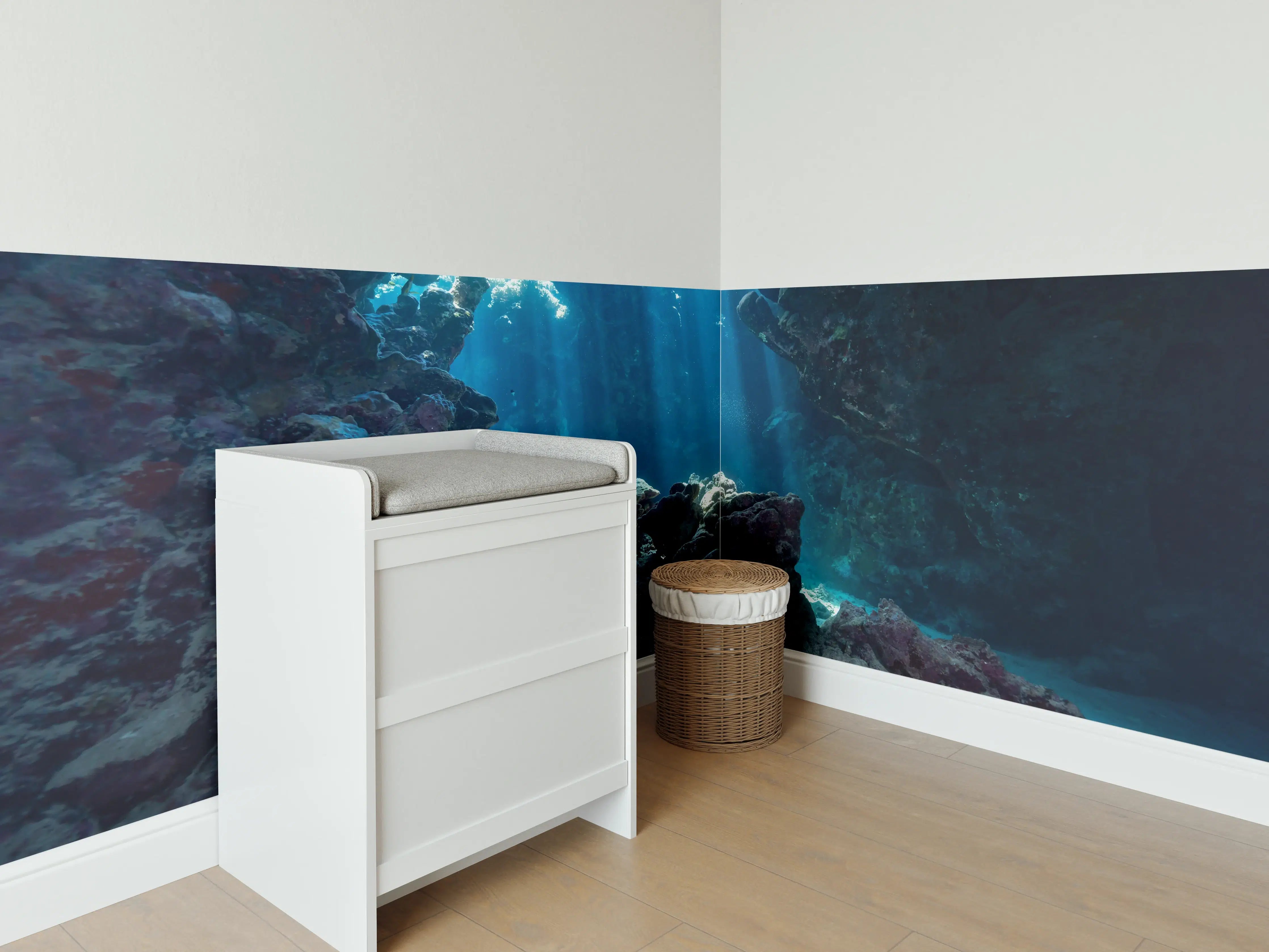 Babyzimmer Wandgestaltung - Unterwasseransicht eines Riffs