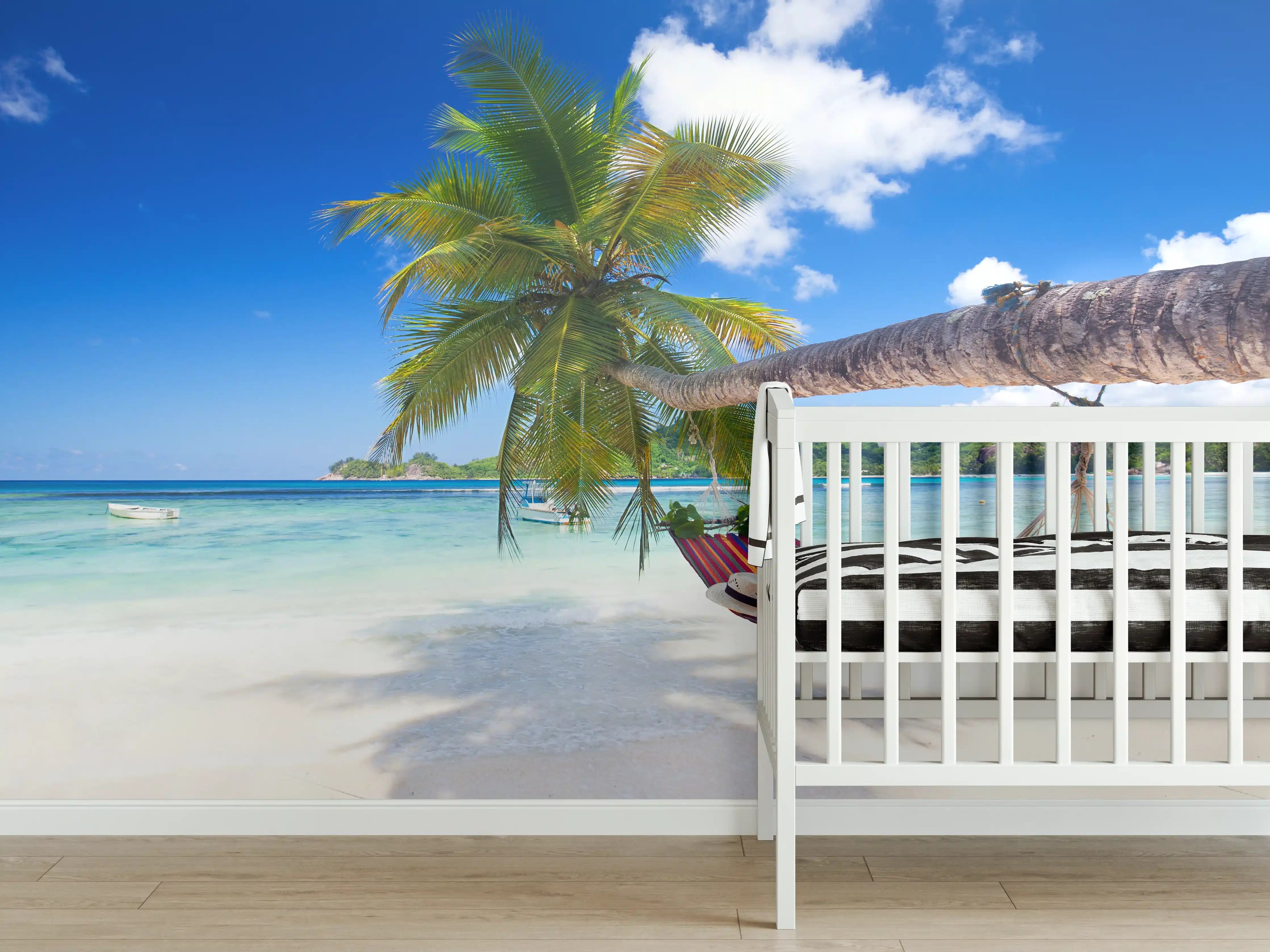 Babyzimmer Wandgestaltung - Urlaub am Strand in Seychellen