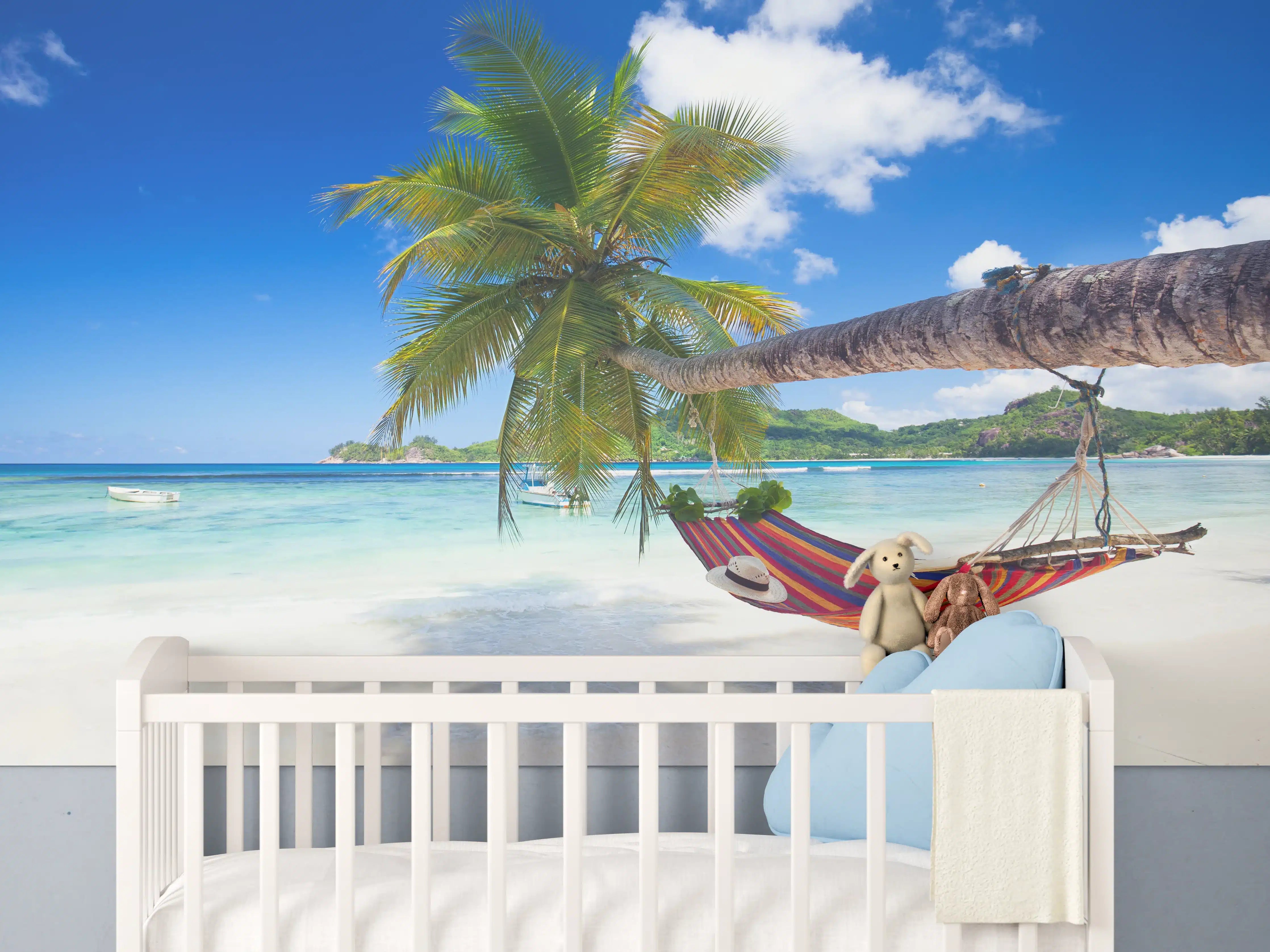 Babyzimmer Wandgestaltung - Urlaub am Strand in Seychellen