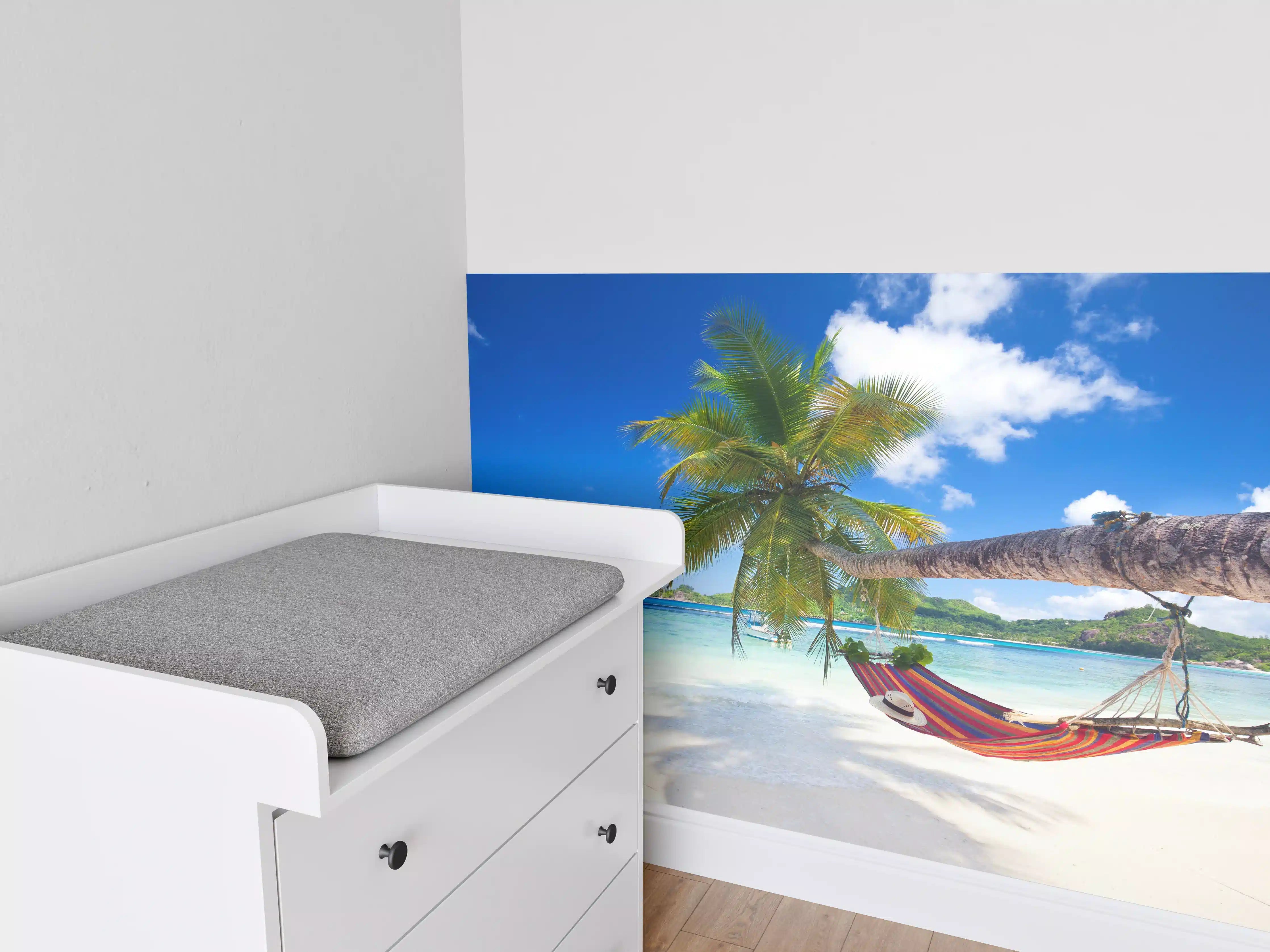 Babyzimmer Wandgestaltung - Urlaub am Strand in Seychellen