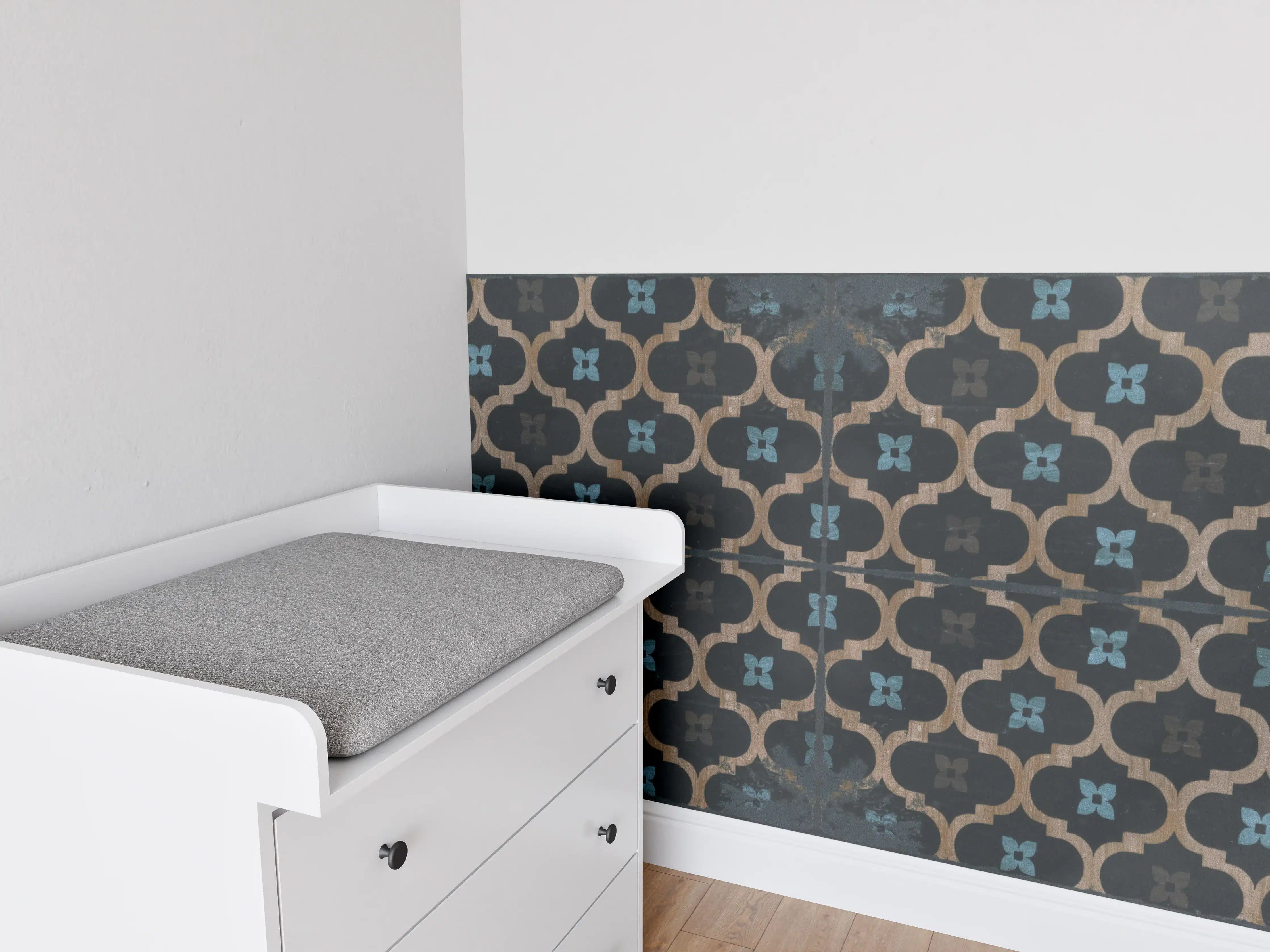 Babyzimmer Wandgestaltung - Veraltete künstlerische Fliesen