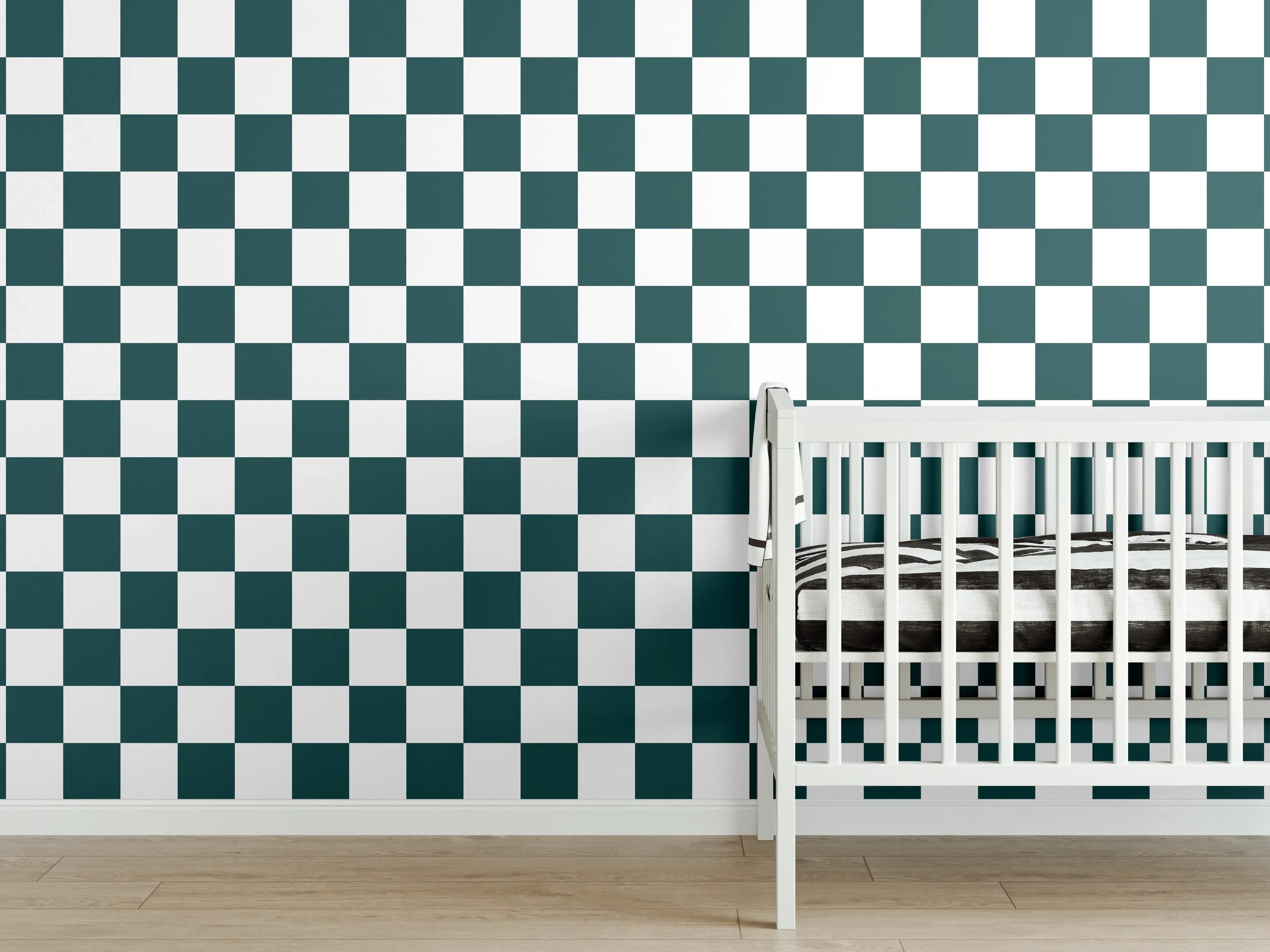 Babyzimmer Wandgestaltung - Verkehrsgelbes Retro - Verwandlung