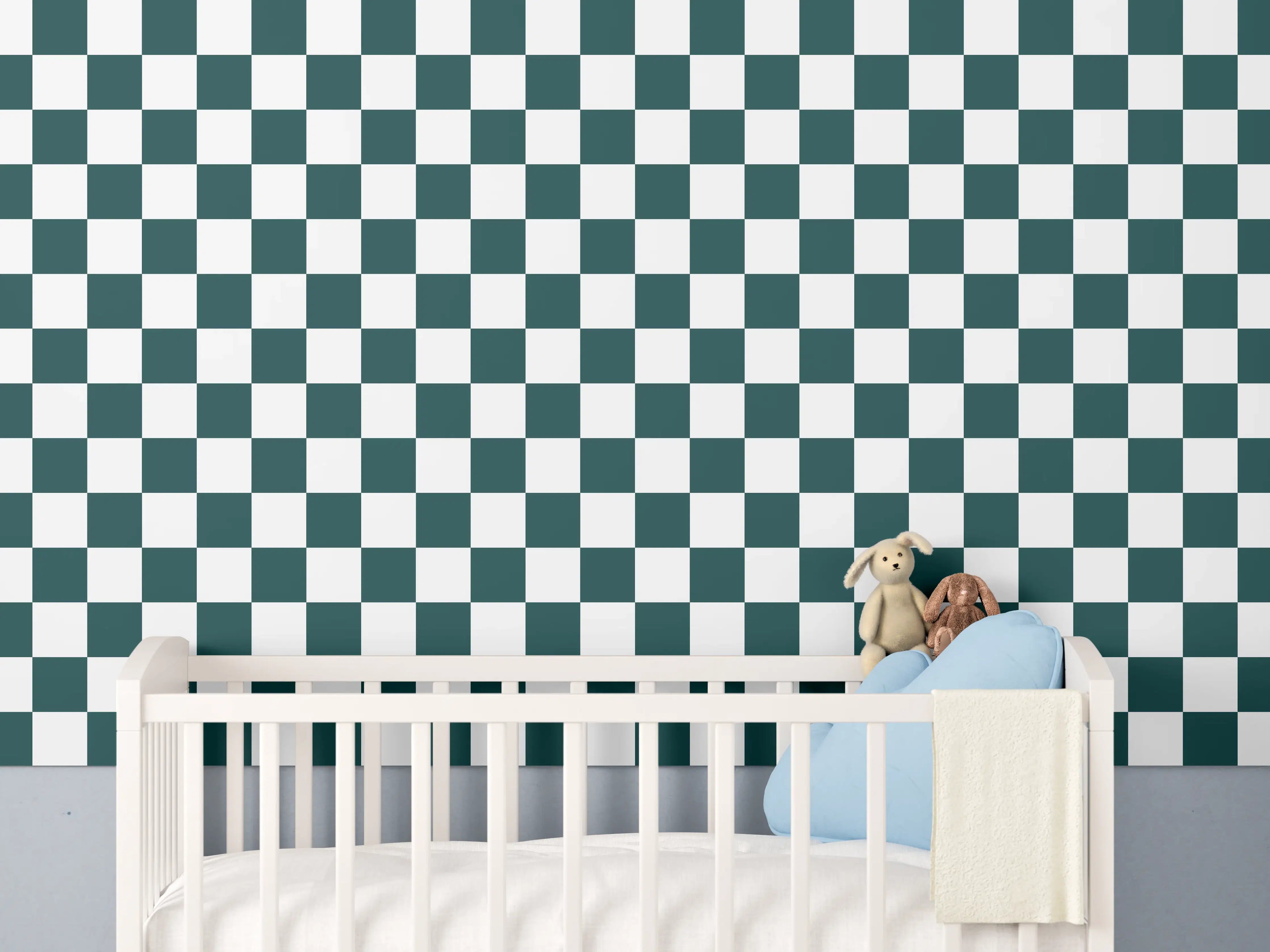 Babyzimmer Wandgestaltung - Verkehrsgelbes Retro - Verwandlung