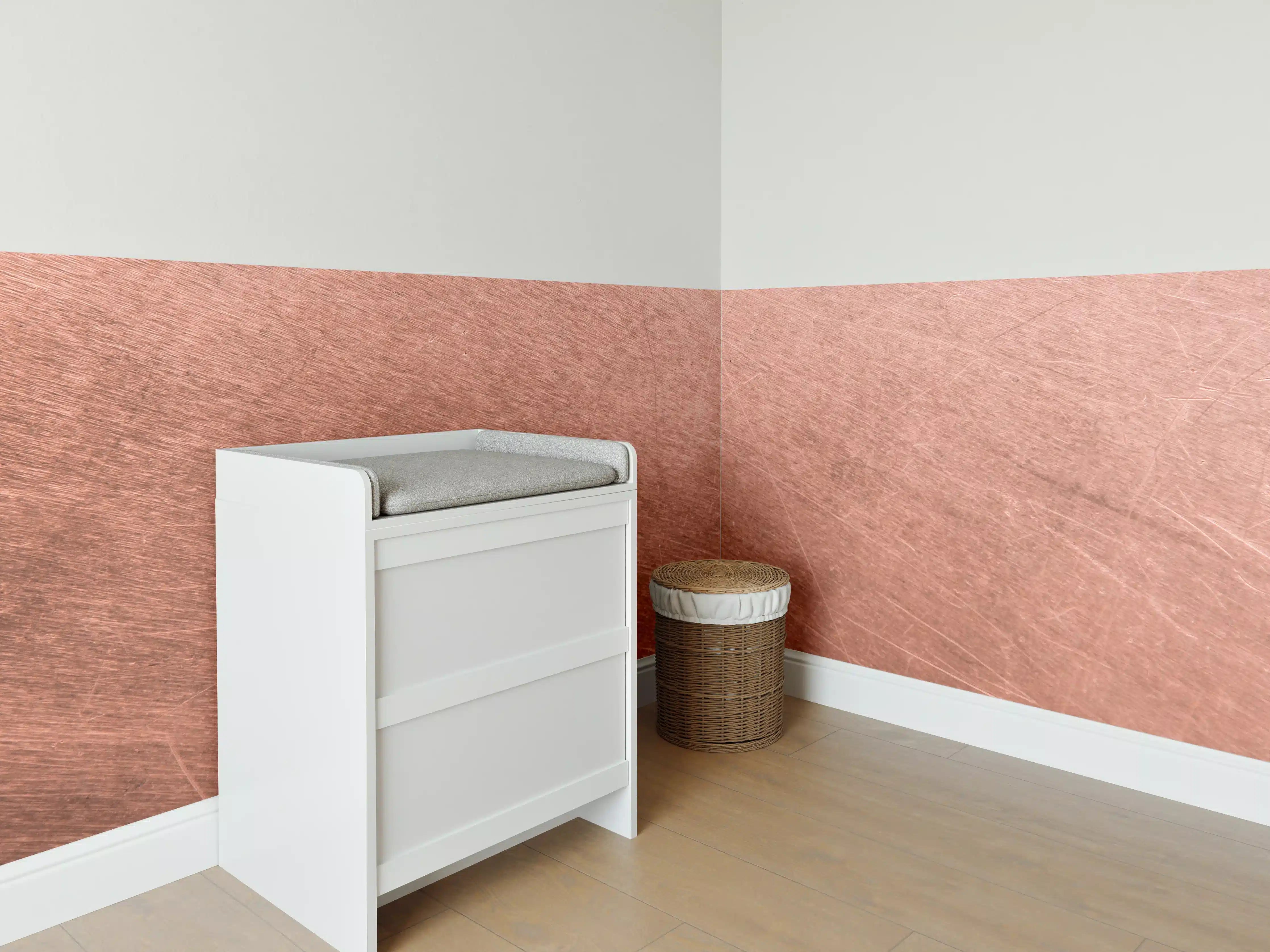 Babyzimmer Wandgestaltung - Vintage-Kupferblech