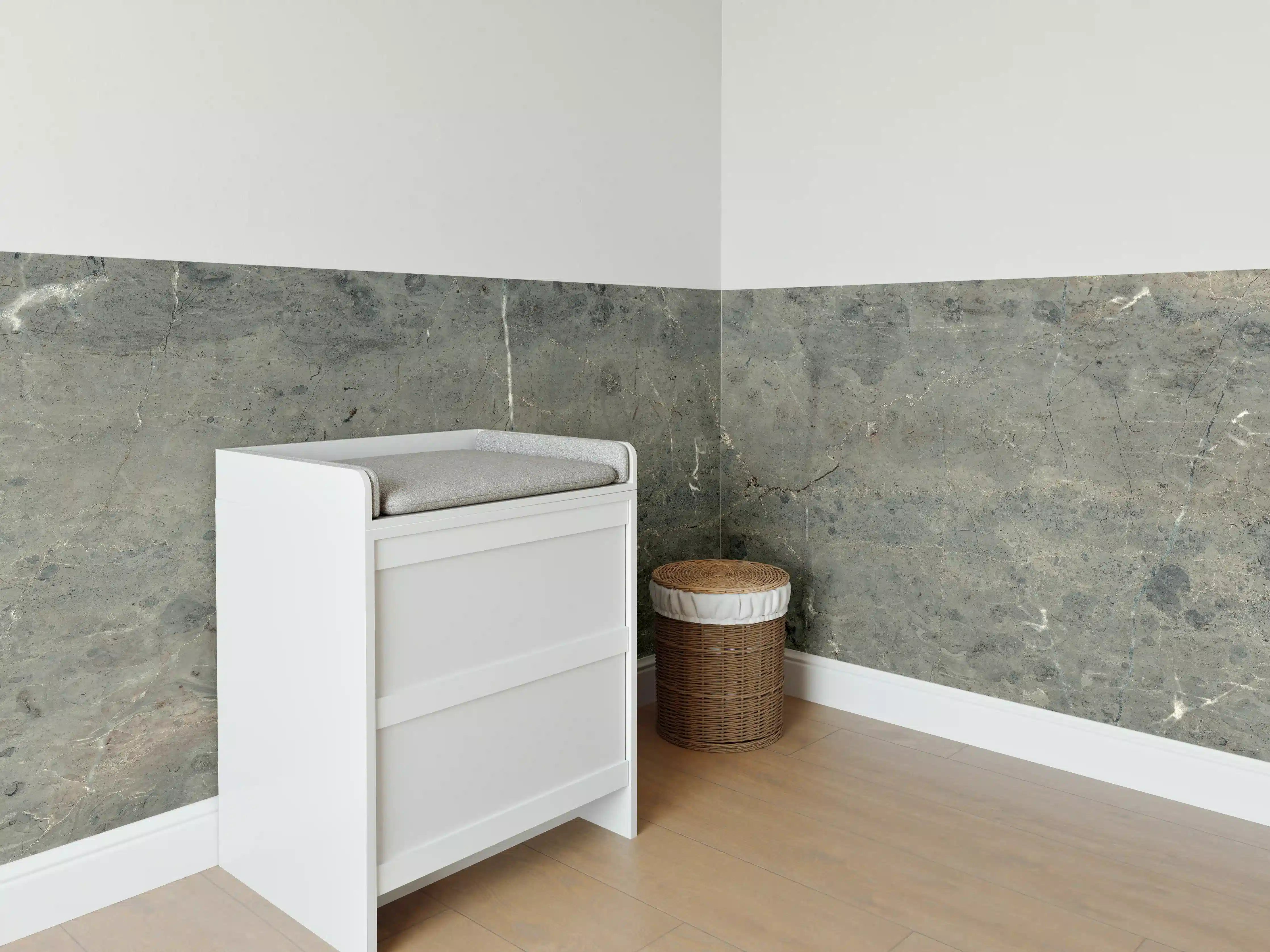 Babyzimmer Wandgestaltung - Vintage Marmortextur