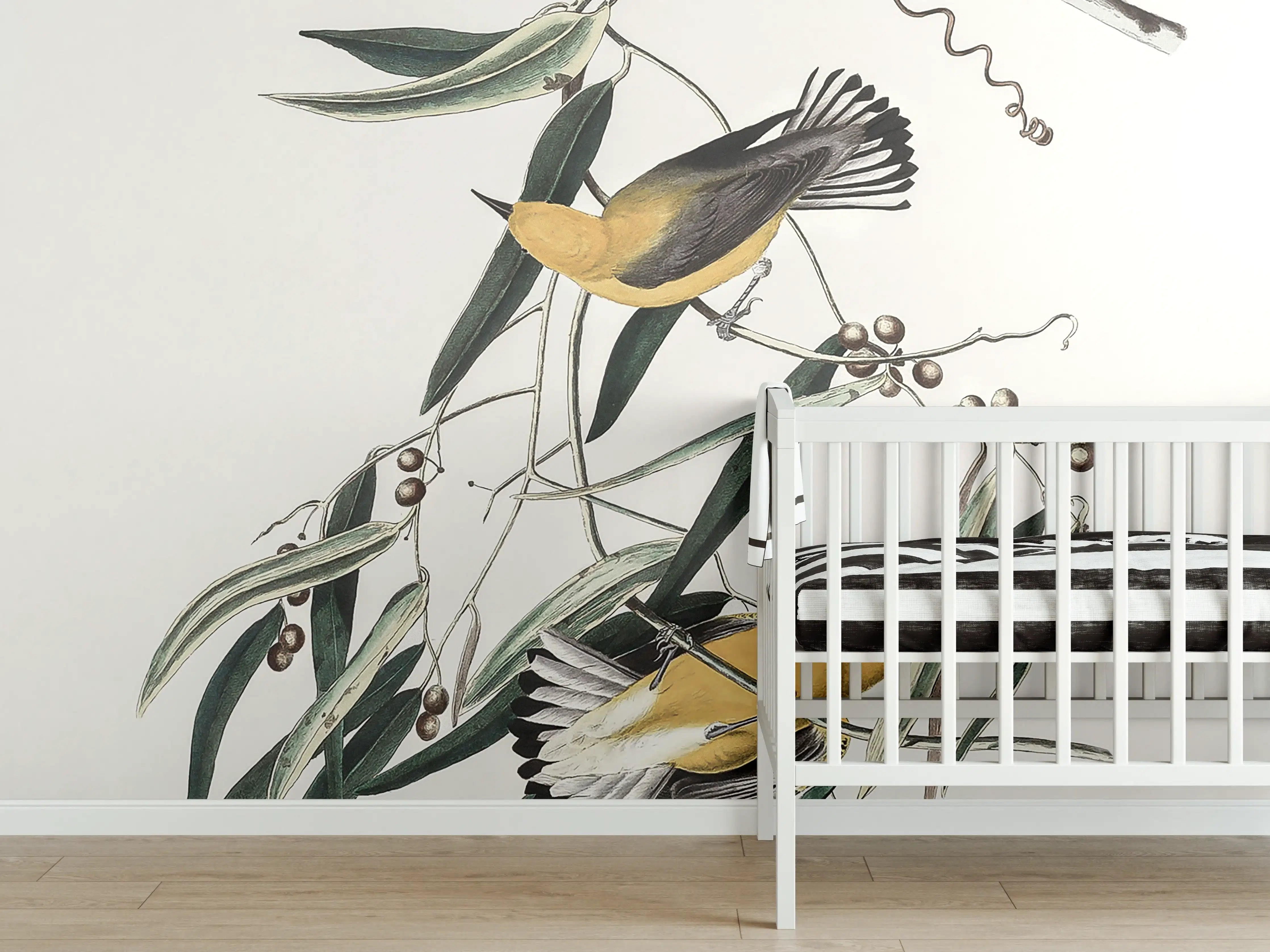 Babyzimmer Wandgestaltung - Vogel im Äther