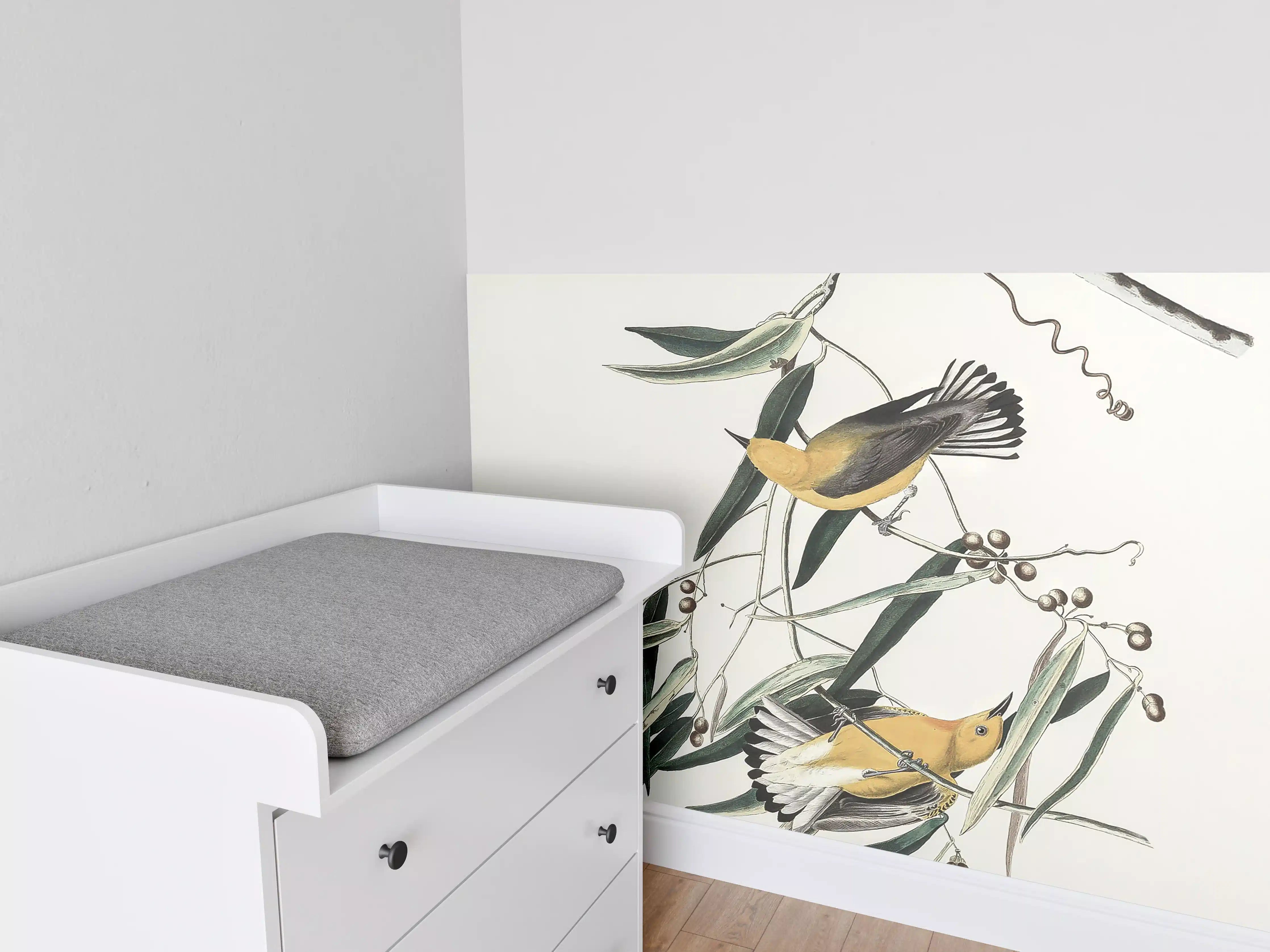 Babyzimmer Wandgestaltung - Vogel im Äther