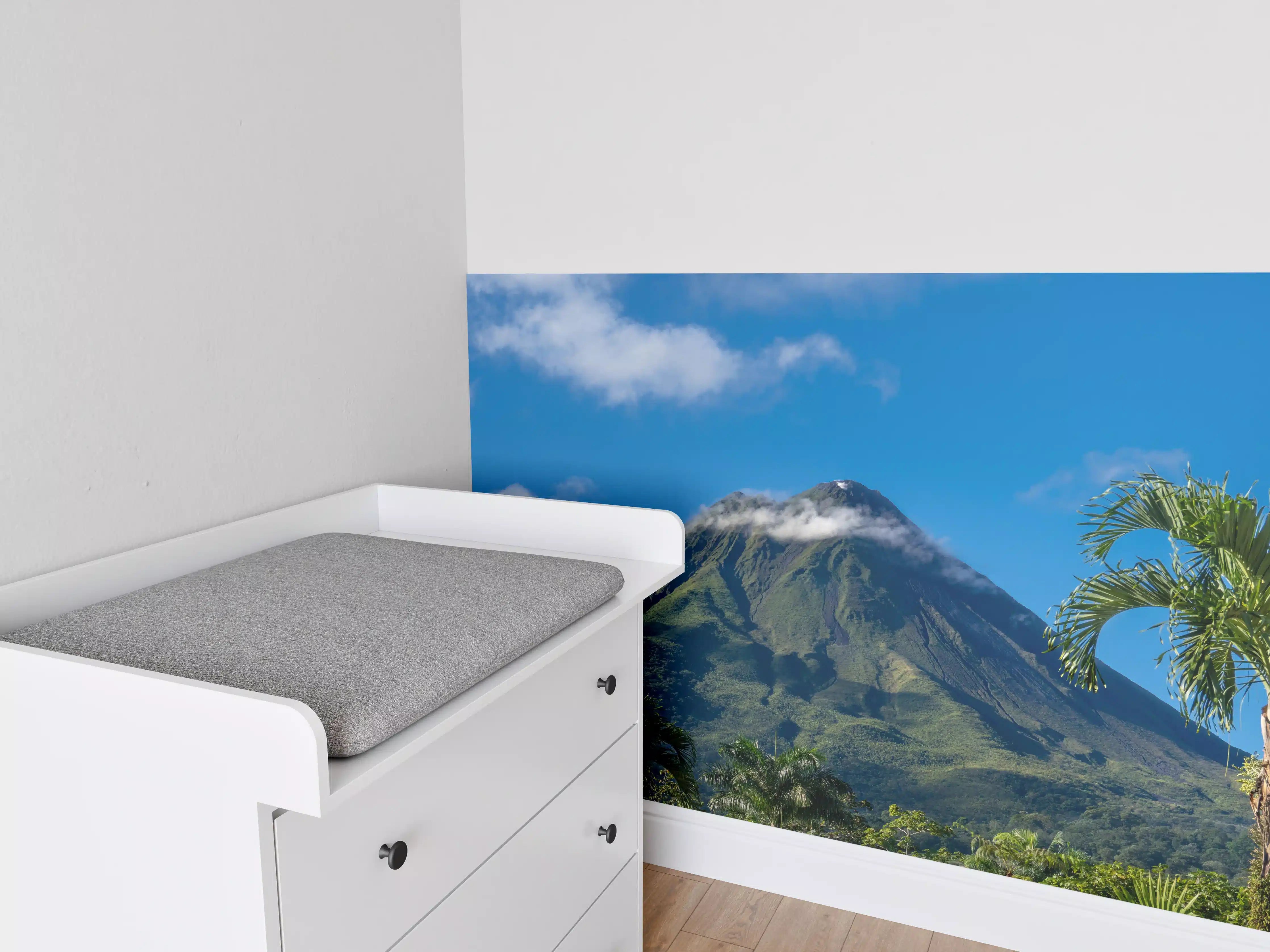 Babyzimmer Wandgestaltung - Vulkan Arenal von nahem - Costa Rica