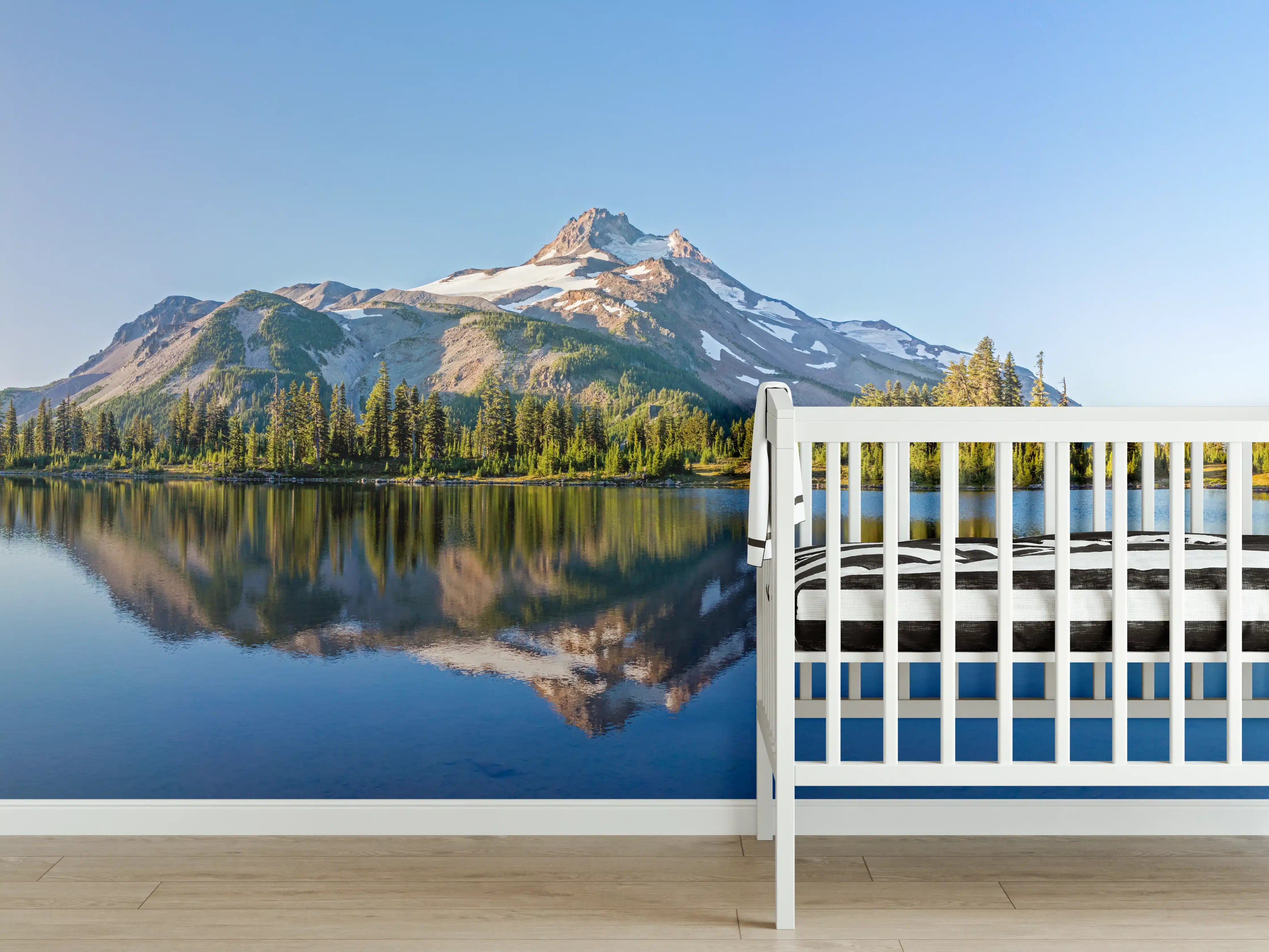 Babyzimmer Wandgestaltung - Vulkanischer Berg Jefferson Park USA