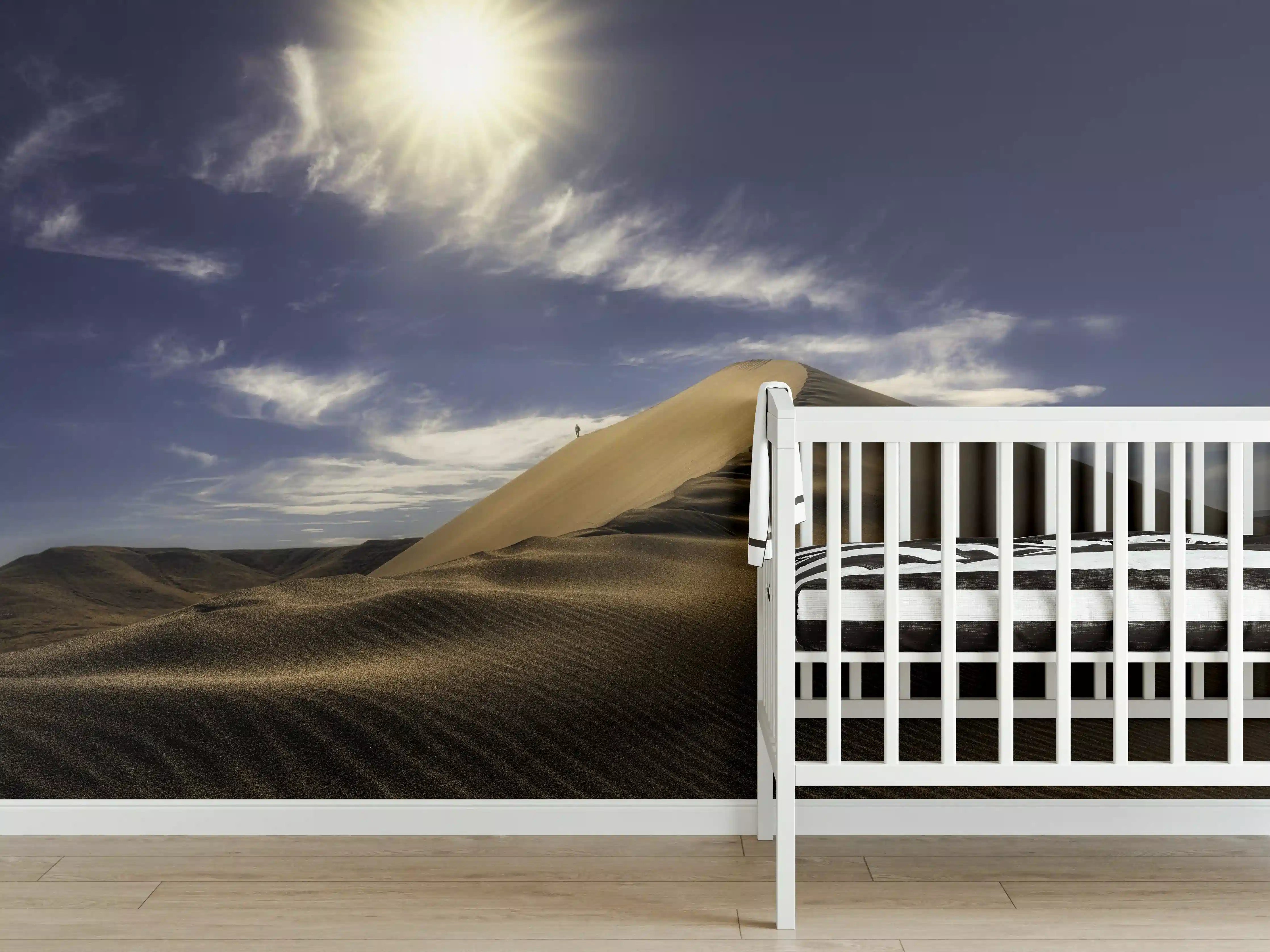 Babyzimmer Wandgestaltung - Wanderer in der Wüste