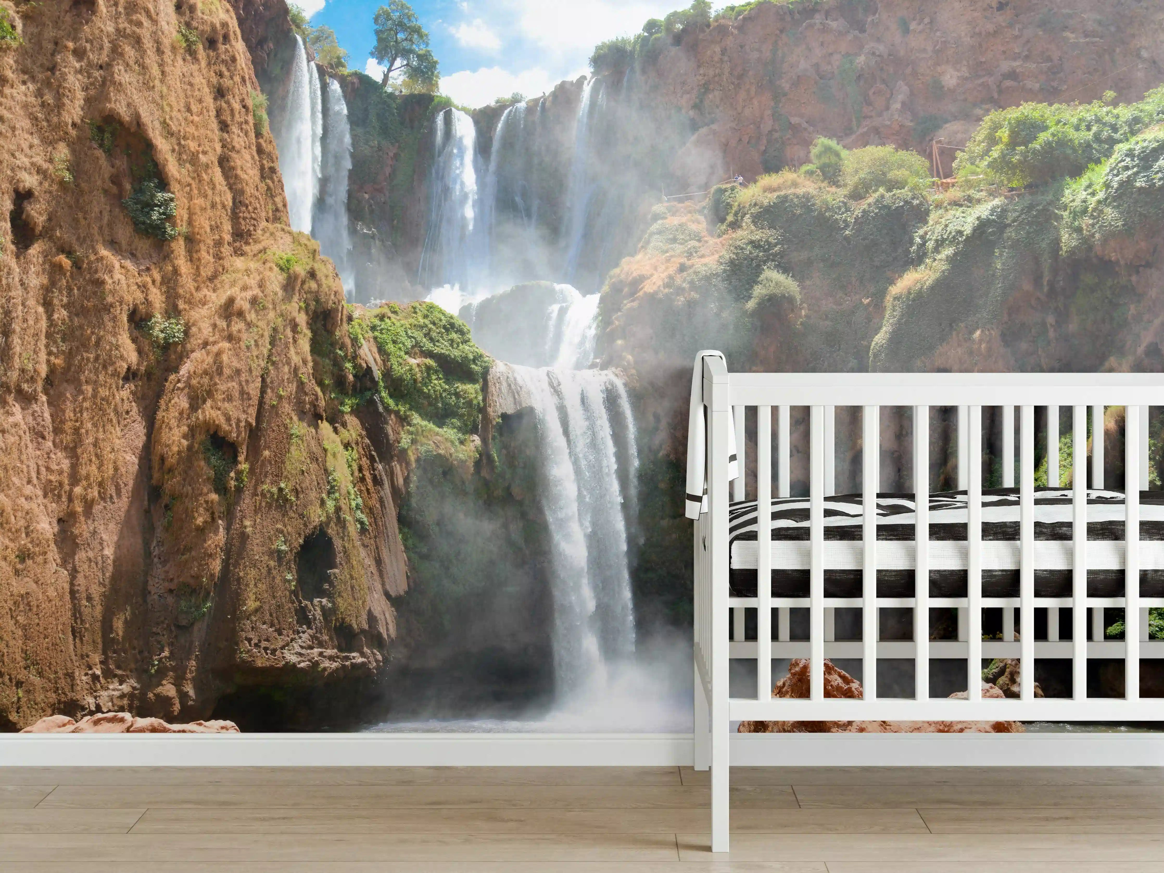 Babyzimmer Wandgestaltung - Wasserfälle von Ouzoud