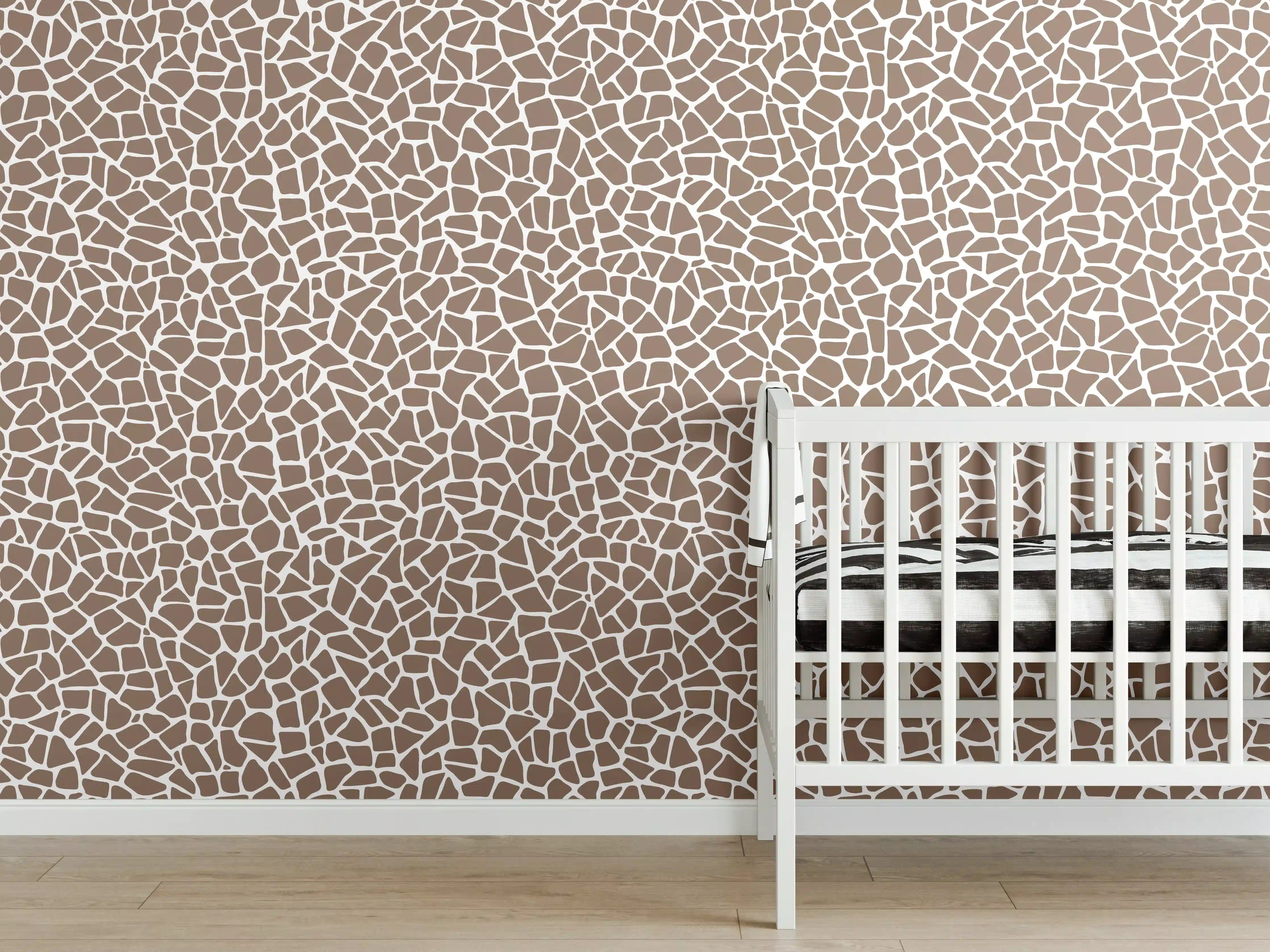 Babyzimmer Wandgestaltung - Weiß-Grau-Marmor mit feinen Nuancen und Textur