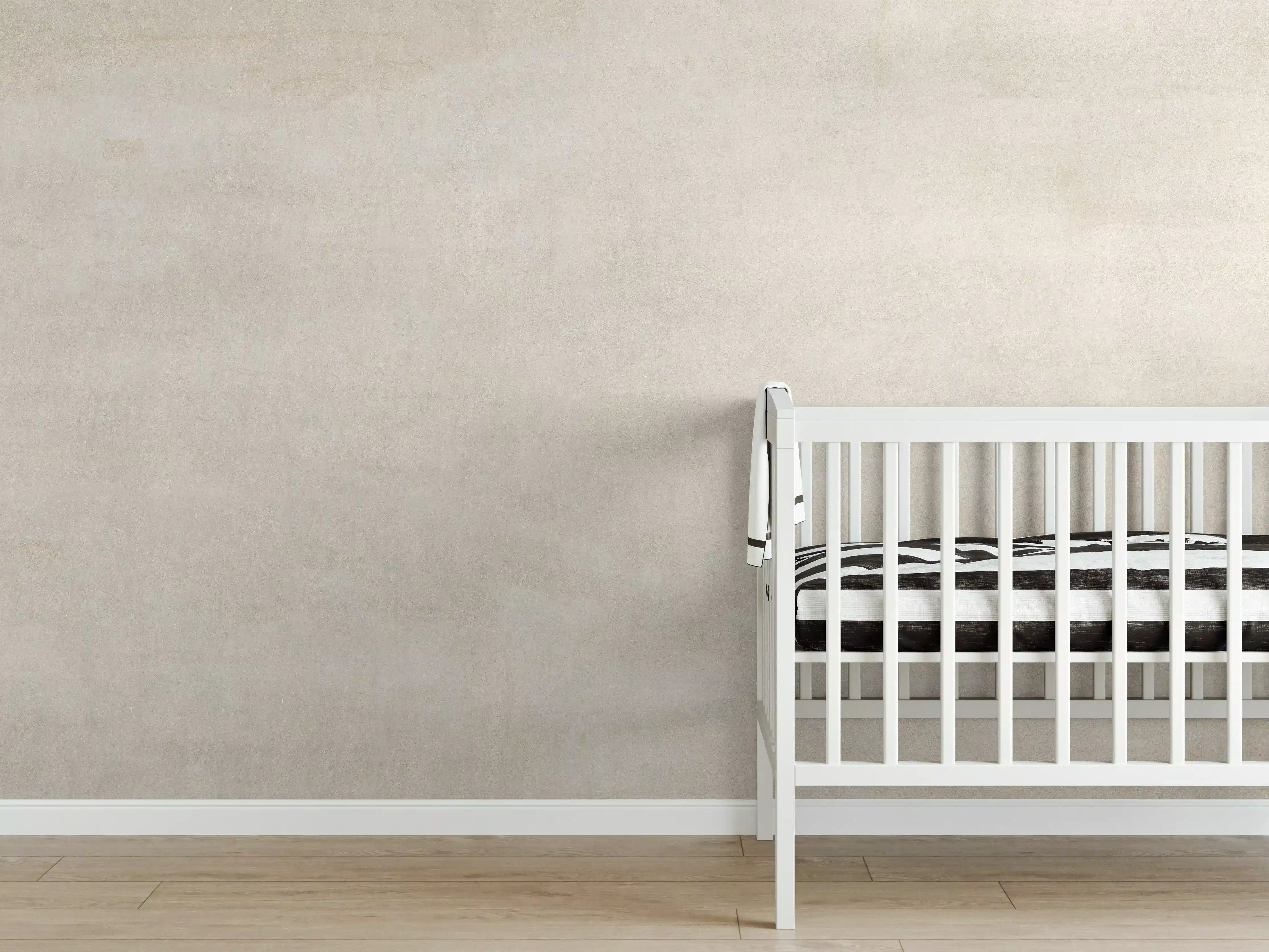 Babyzimmer Wandgestaltung - Weiß-Graue Marmor Textur