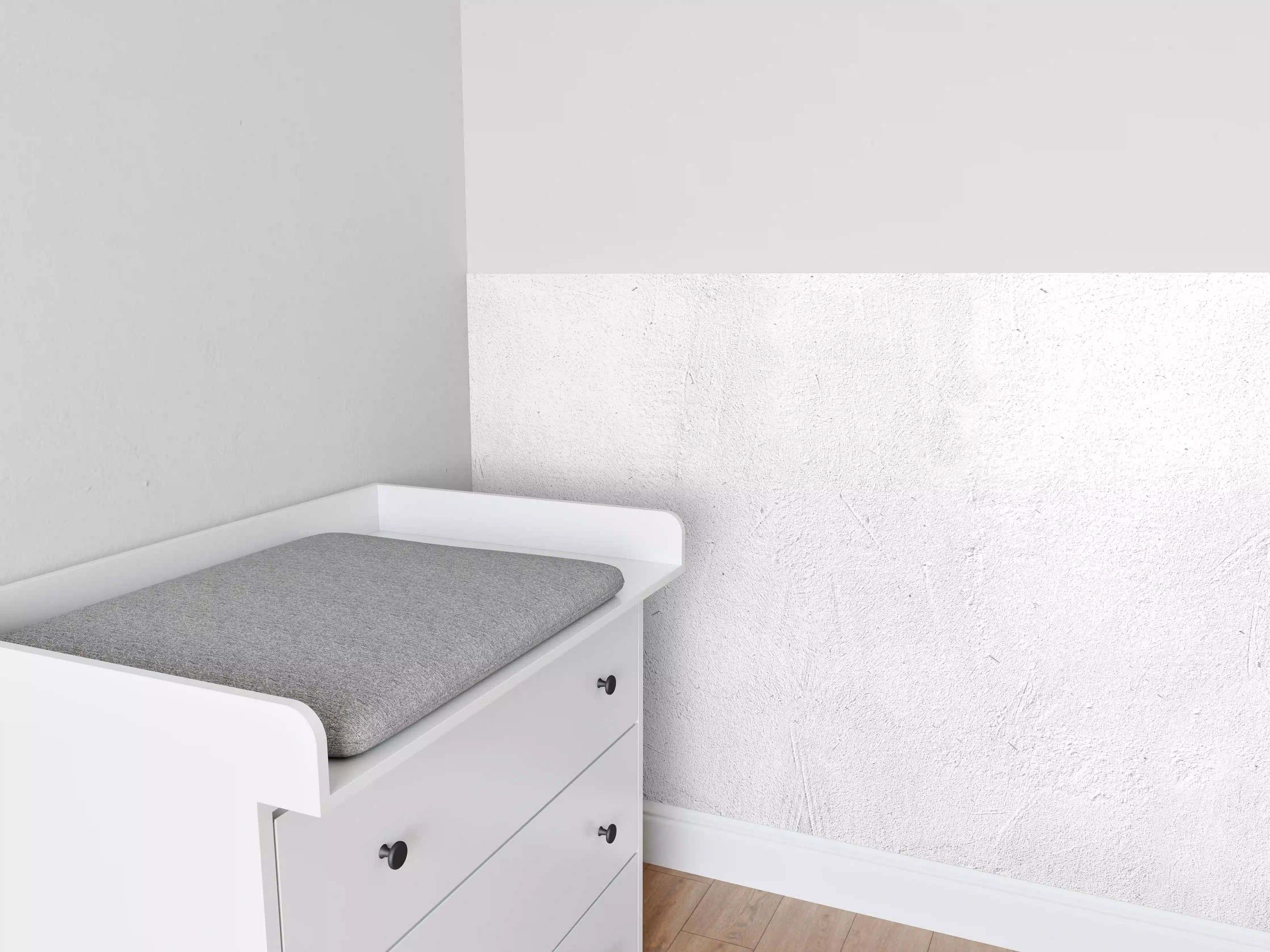 Babyzimmer Wandgestaltung - Weiß beige Betonwand