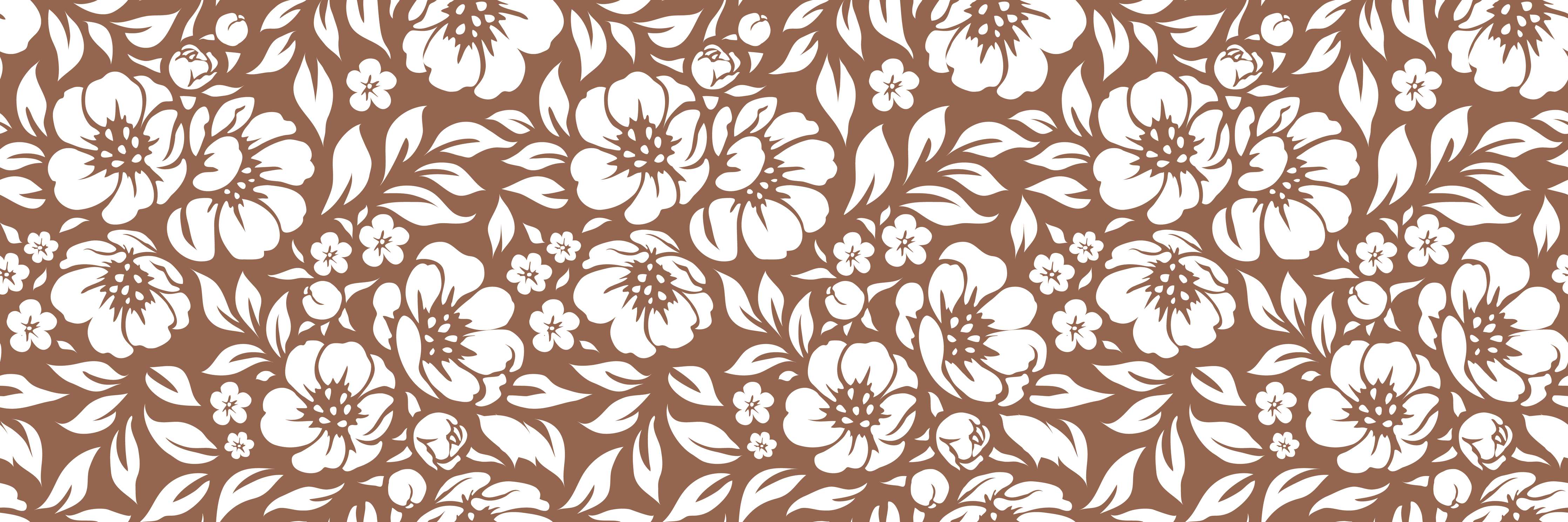 Babyzimmer Wandgestaltung-Weiße Blumenmuster mit zarten Grautönen