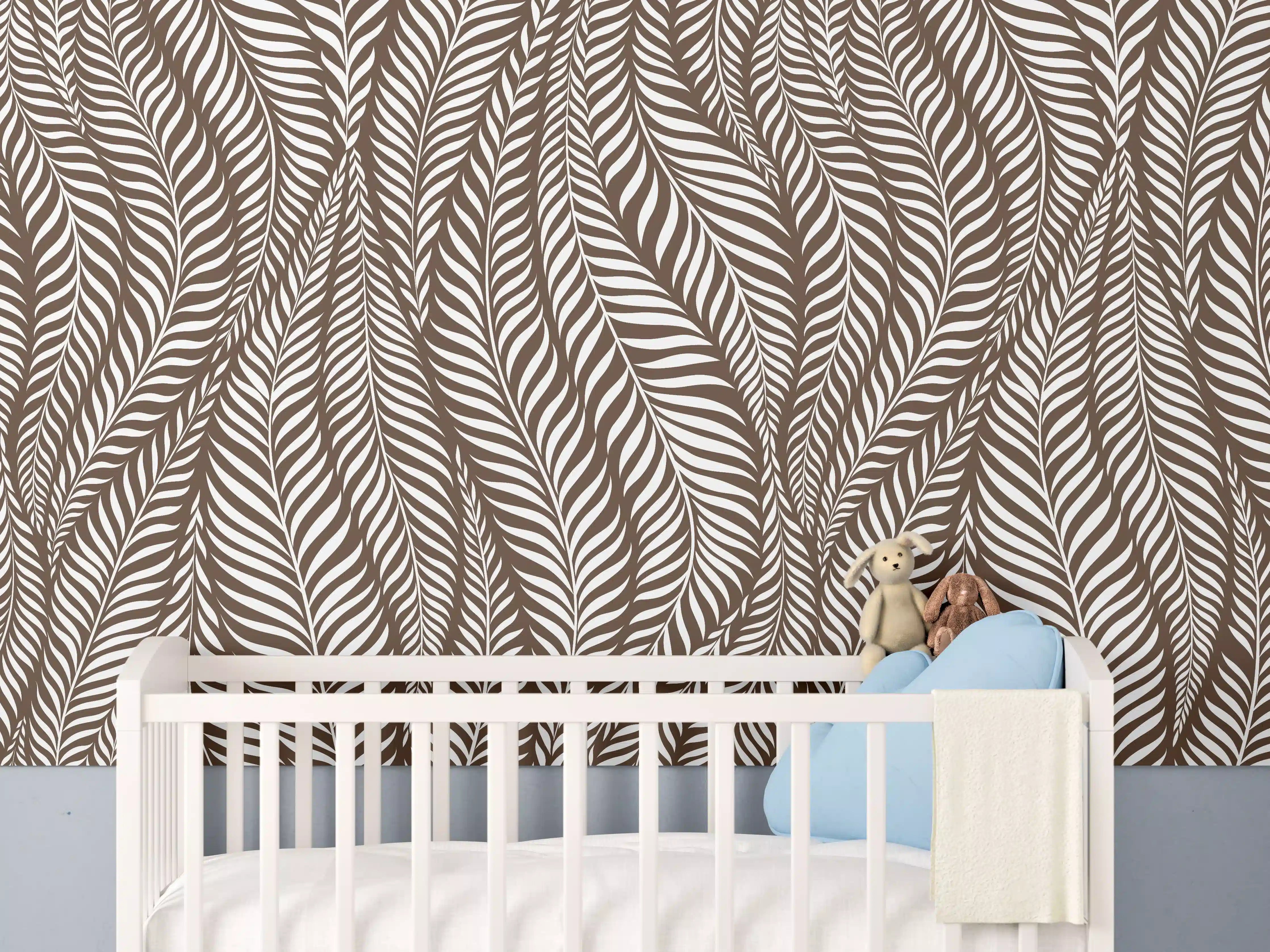 Babyzimmer Wandgestaltung - Weiße Grau-Marmor-Tischplatte